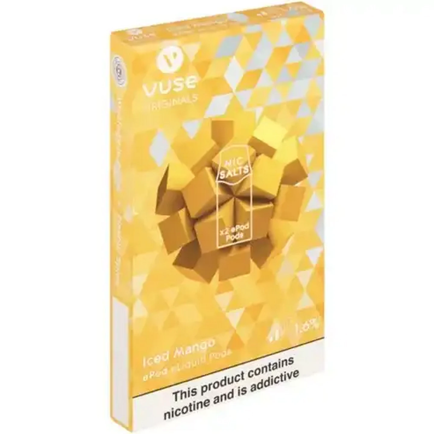 Checkers Sixty60 | Vuse Originals Iced Mango 1.6% Nicotine E-Liquid  Replacement Pods 2 Pack (Non-Refundable. Non-Returnable.)
