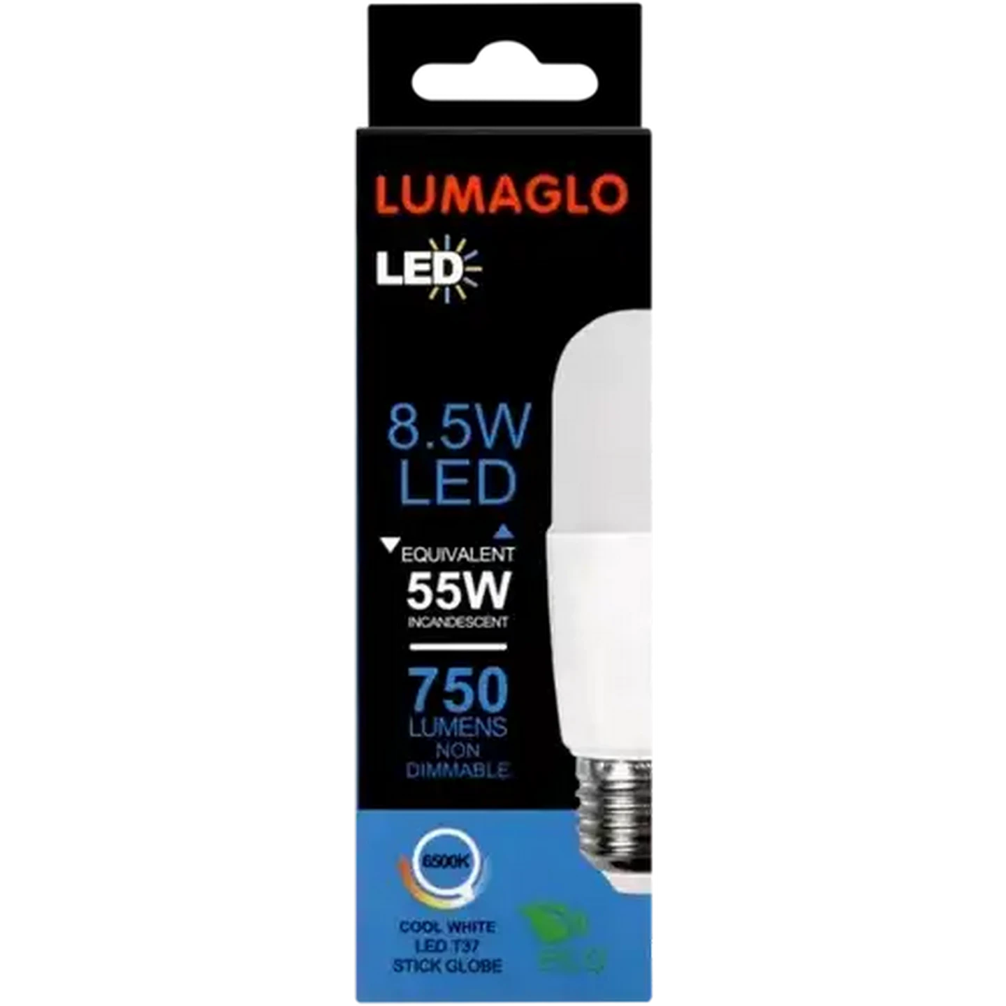 Image of Lumaglo Cool White LED Stick Screw-in Globe 8.5W