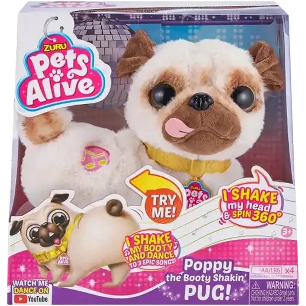 Checkers Sixty60 | Pets Alive Poppy The Booty Shakin' Pug