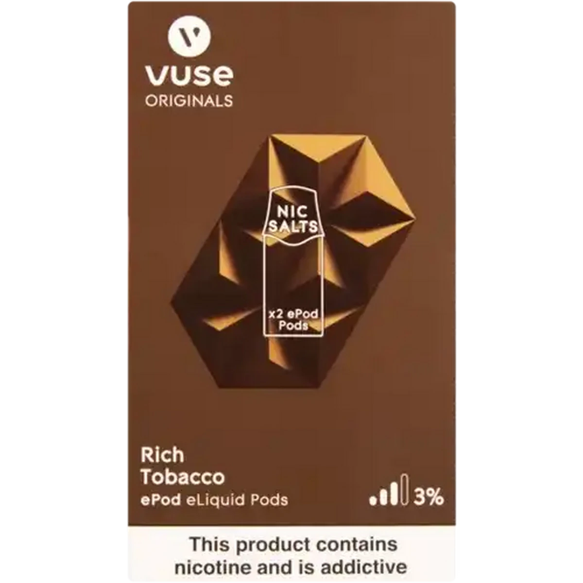 Checkers Sixty60 | Vuse Originals Rich Tobacco 3% Nicotine E-Liquid  Replacement Pods 2 Pack (Non-Refundable. Non-Returnable.)