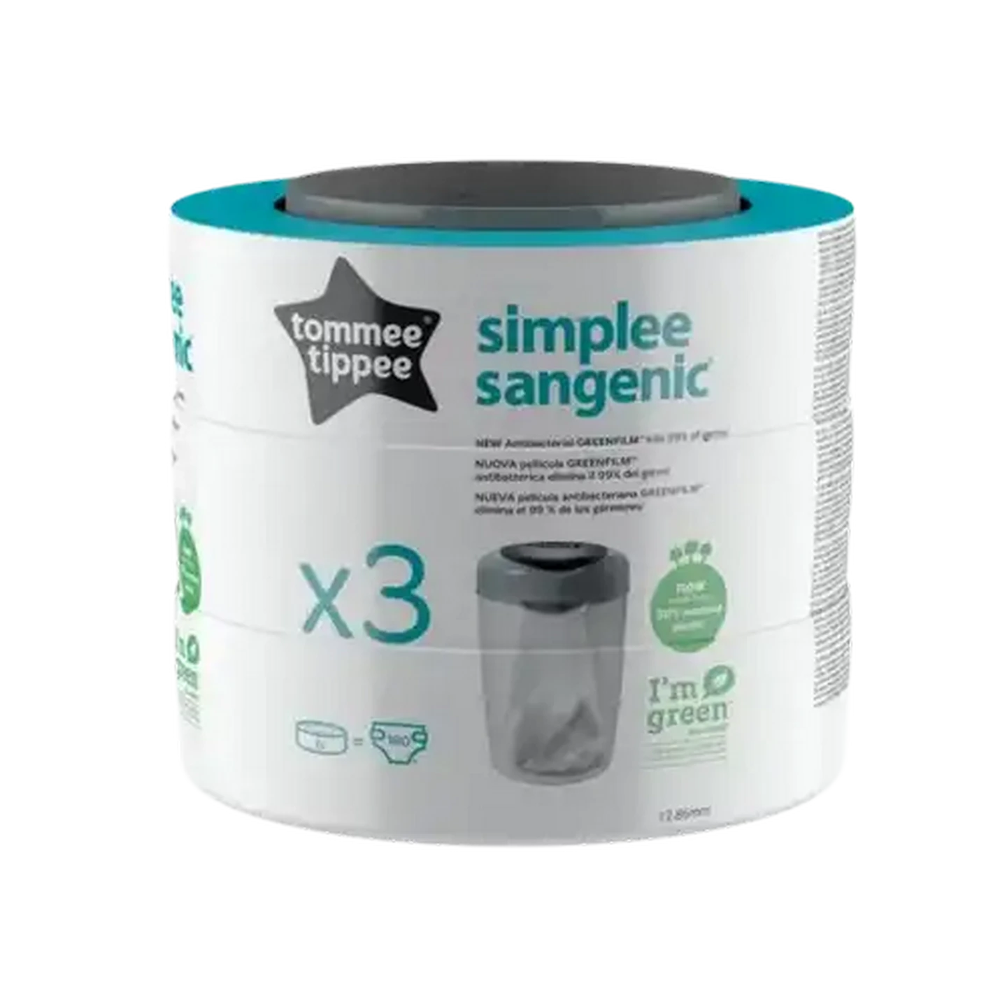 Image of Tommee Tippee Sangenic Simplee Cassette 3-Pack