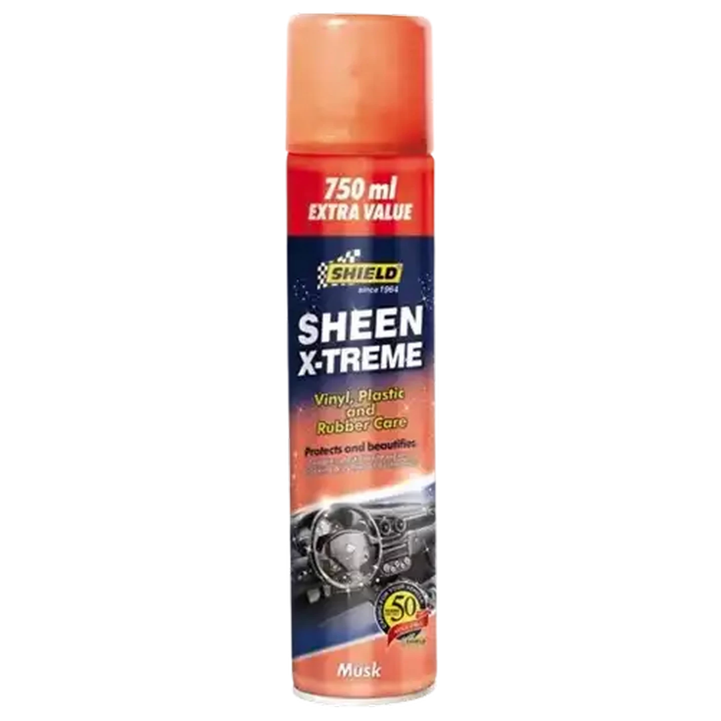Image of Shield Sheen X-Treme Vinyl, Plastic & Rubber Care Spray Musk 750ml
