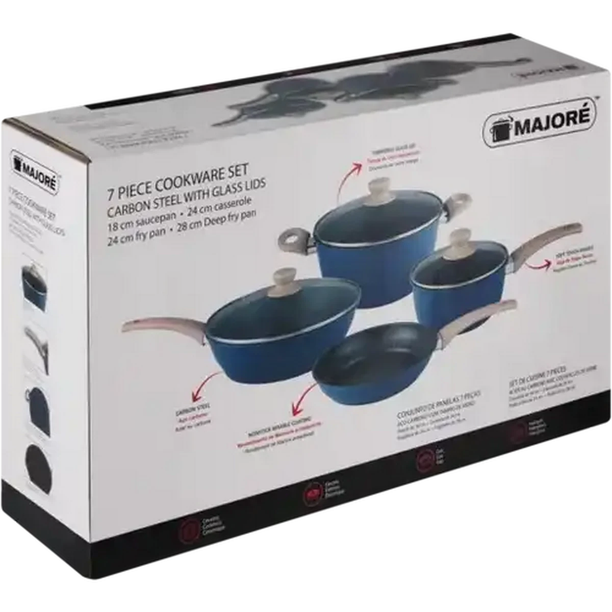 Checkers Sixty60 | Majoré Blue Carbon Steel Cookware Set With