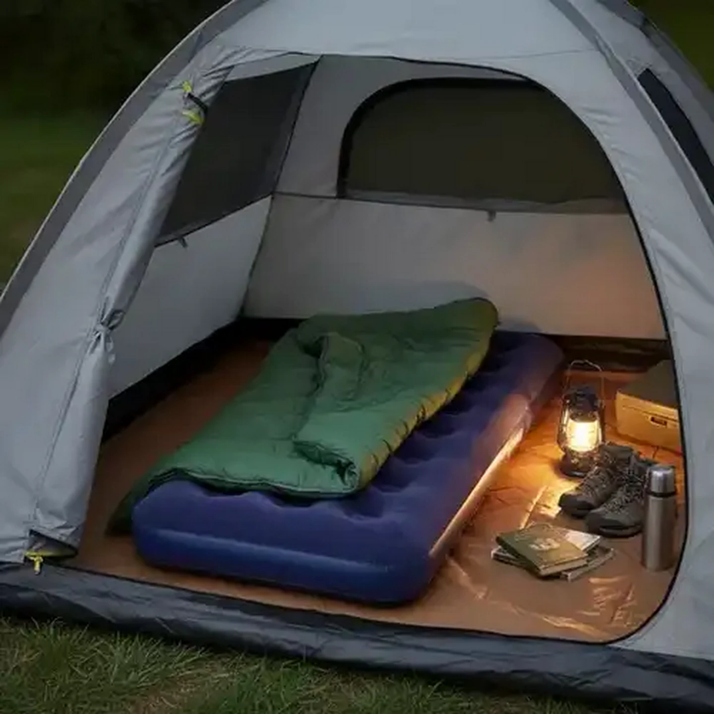Image of Bestway Pavillo Flocked Navy Blue Single Air Mattress
