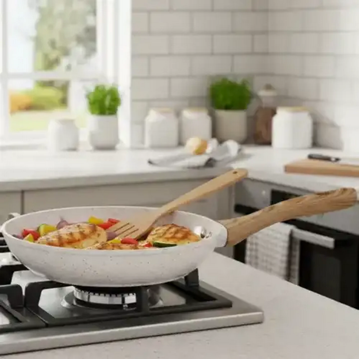 Checkers Sixty60 | Hazel Wood Forged Aluminium Frying Pan 24cm