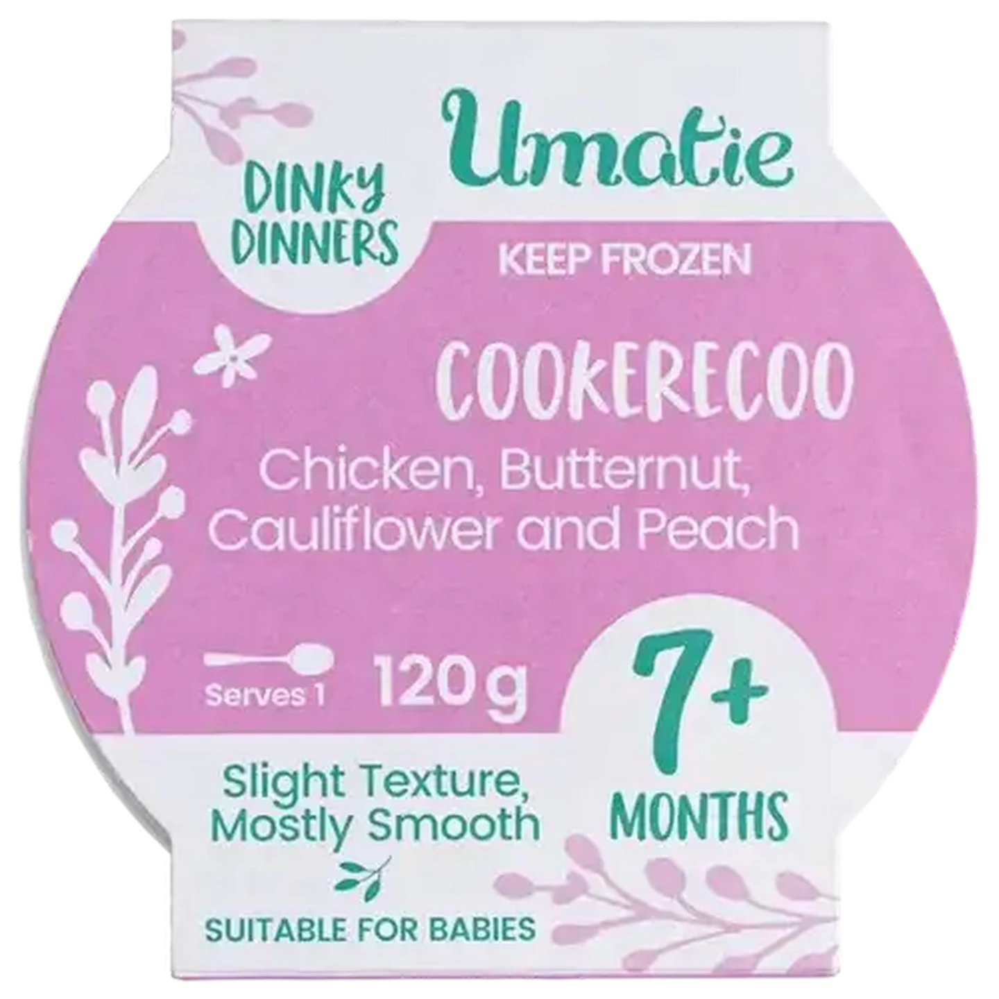 Image of Umatie Dinky Dinners Cookerecoo Frozen Baby Food 7+ Months 120g