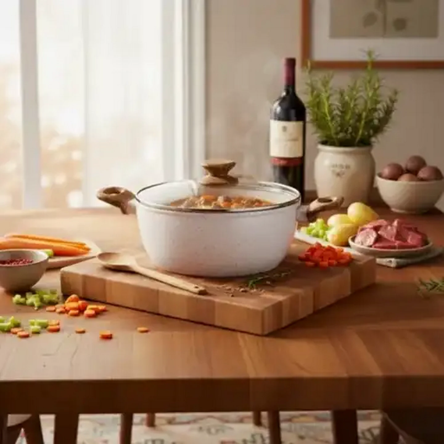 Checkers Sixty60 | Hazel Wood Non-Stick Forged Aluminium Casserole