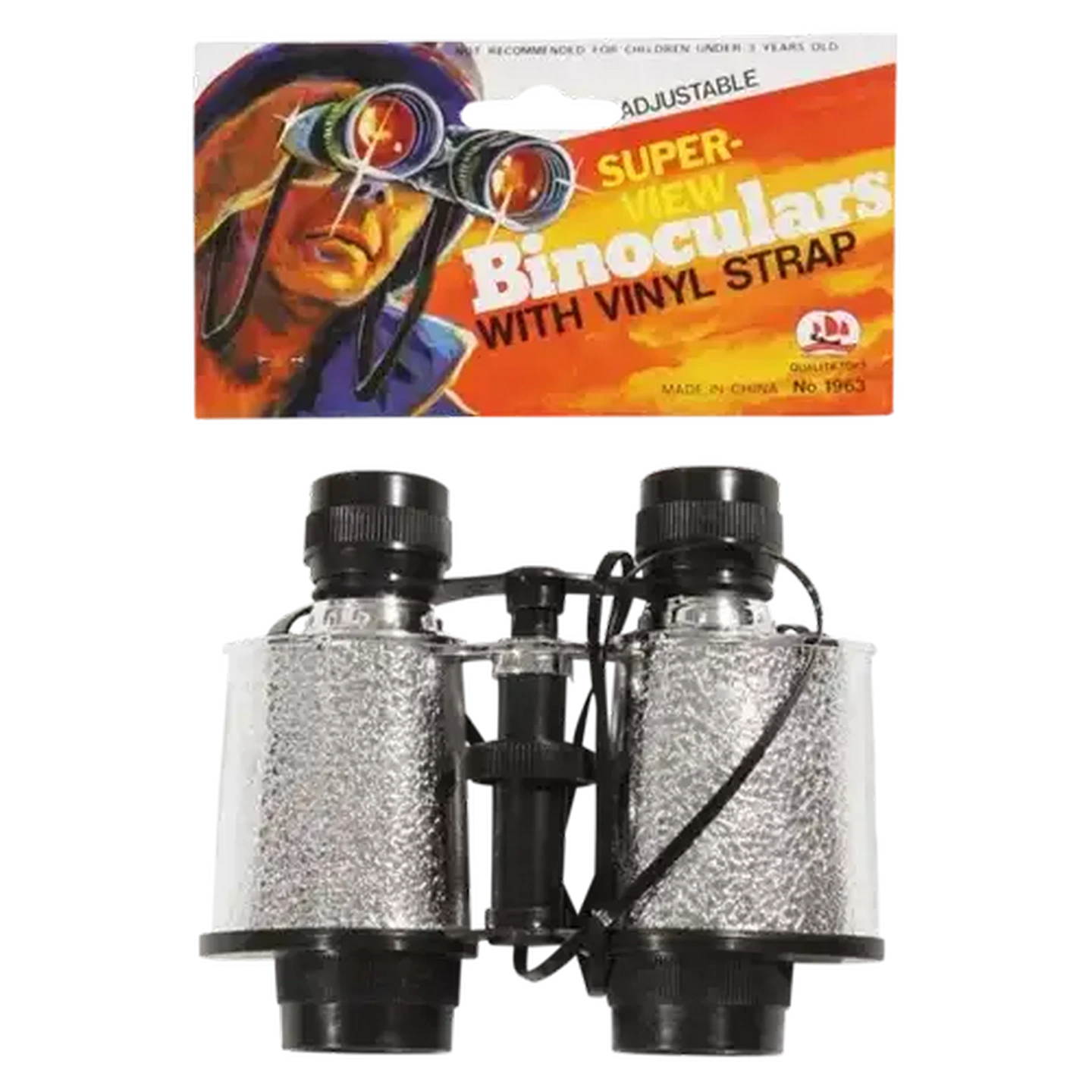 Image of Adjustable Super-View Binoculars With Vinyl Strap