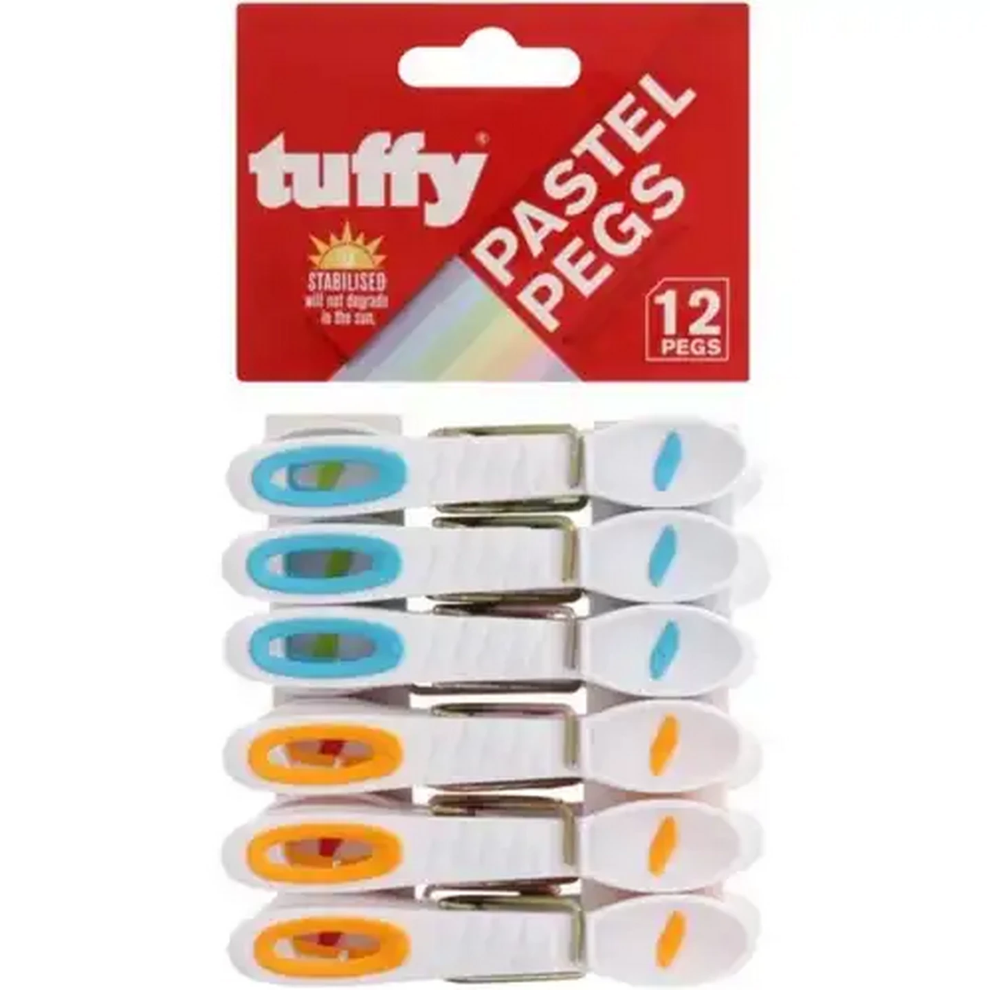 Image of Tuffy Plastic Pastel Pegs 12-Pack