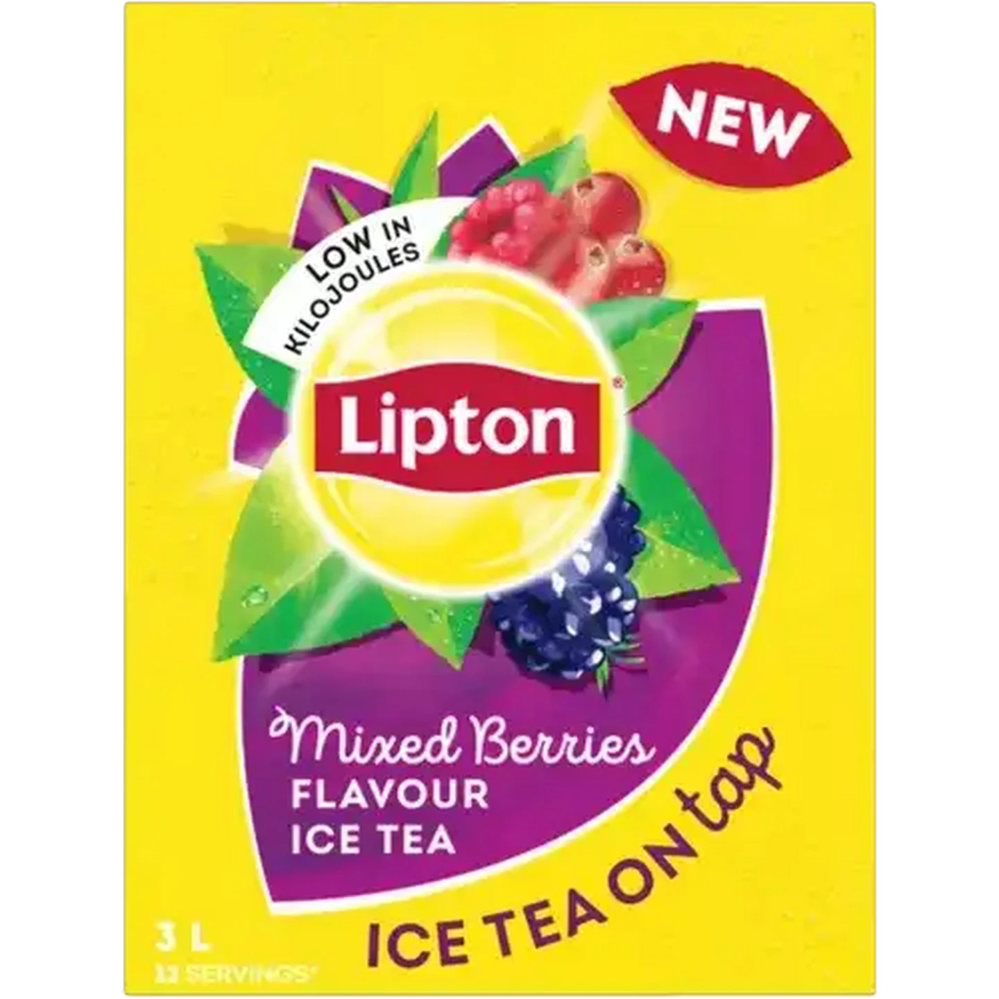 Image of Lipton Mixed Berries Flavoured Ice Tea Tap Box 3L