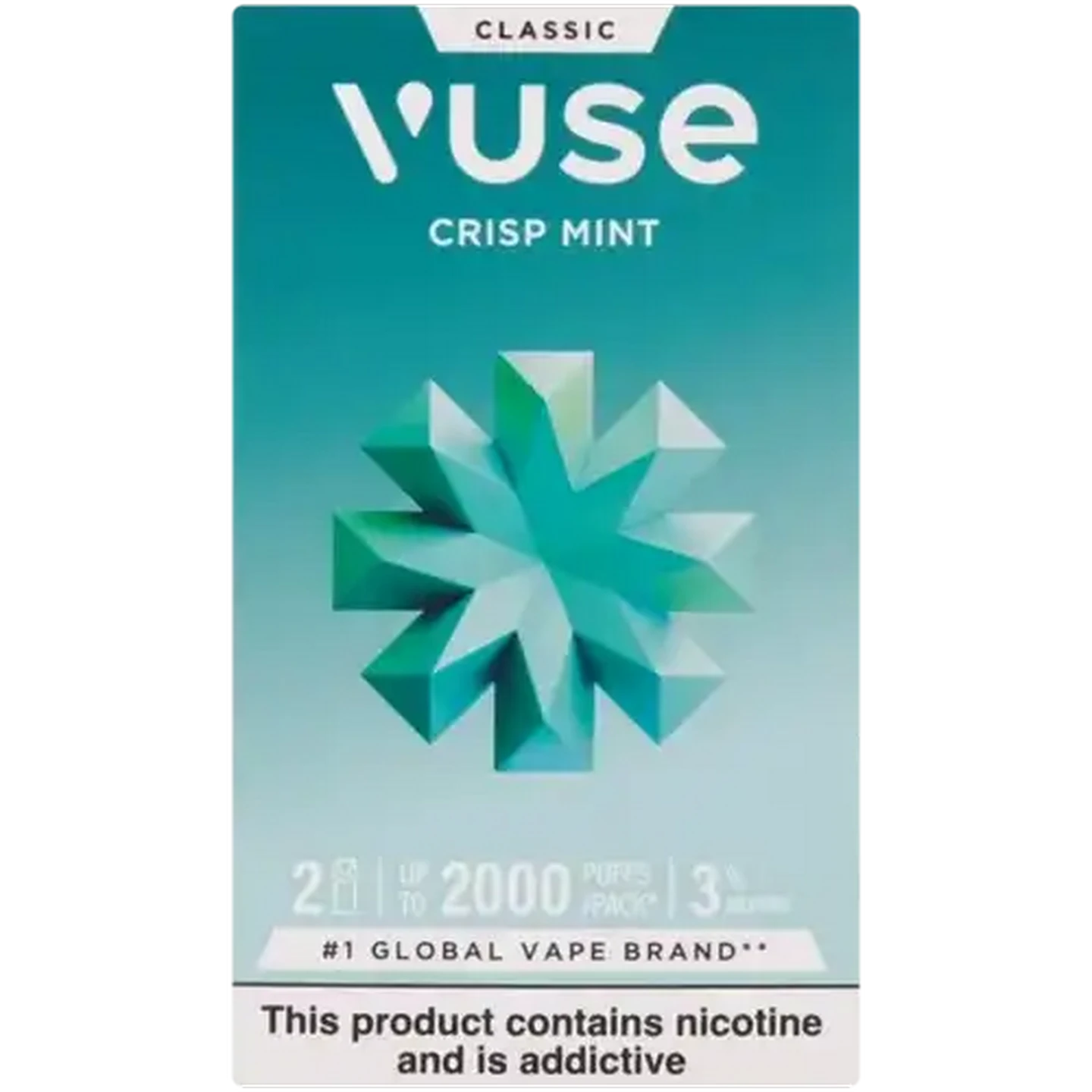 elfbar elfa kaufen Vuse E-Pod Crisp Mint 5% Nicotine Salt E-Liquid Replacement Pods 2 Pack main image 1