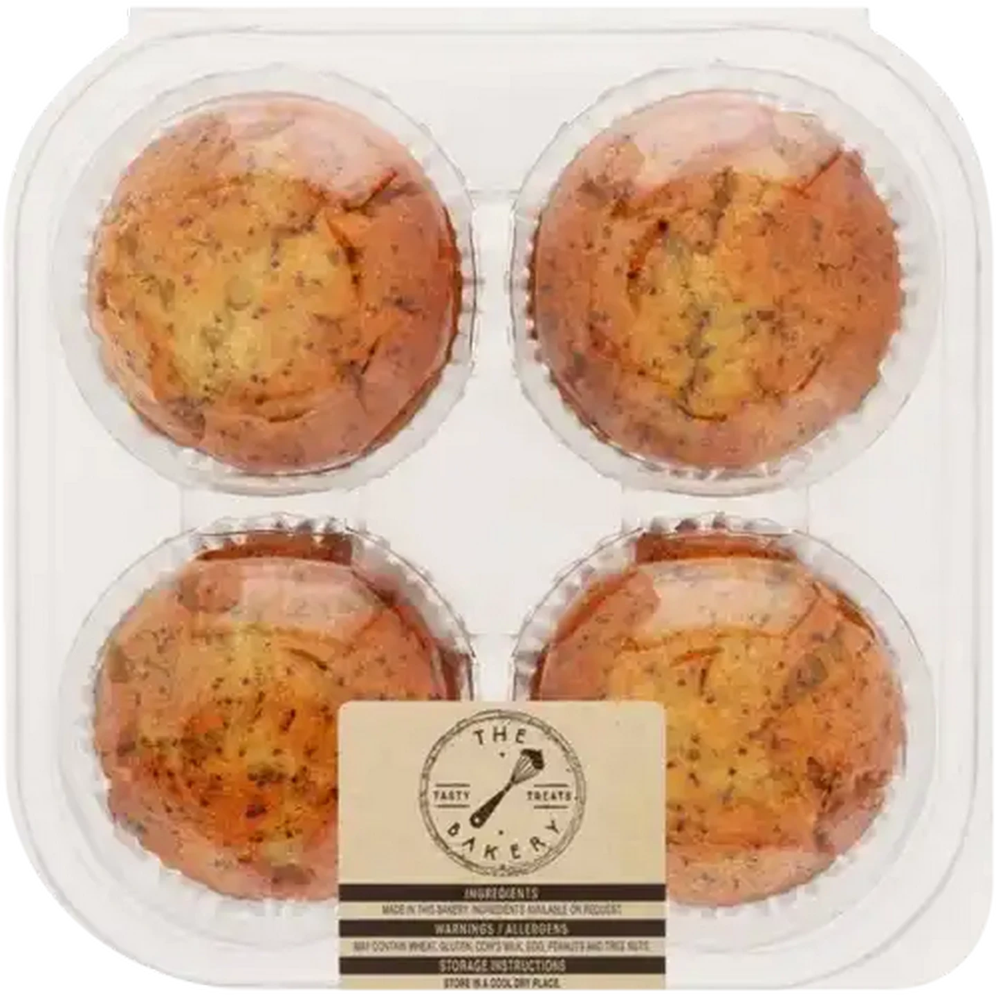 Image of Lemon & Poppy Seed Muffin 4 Pack