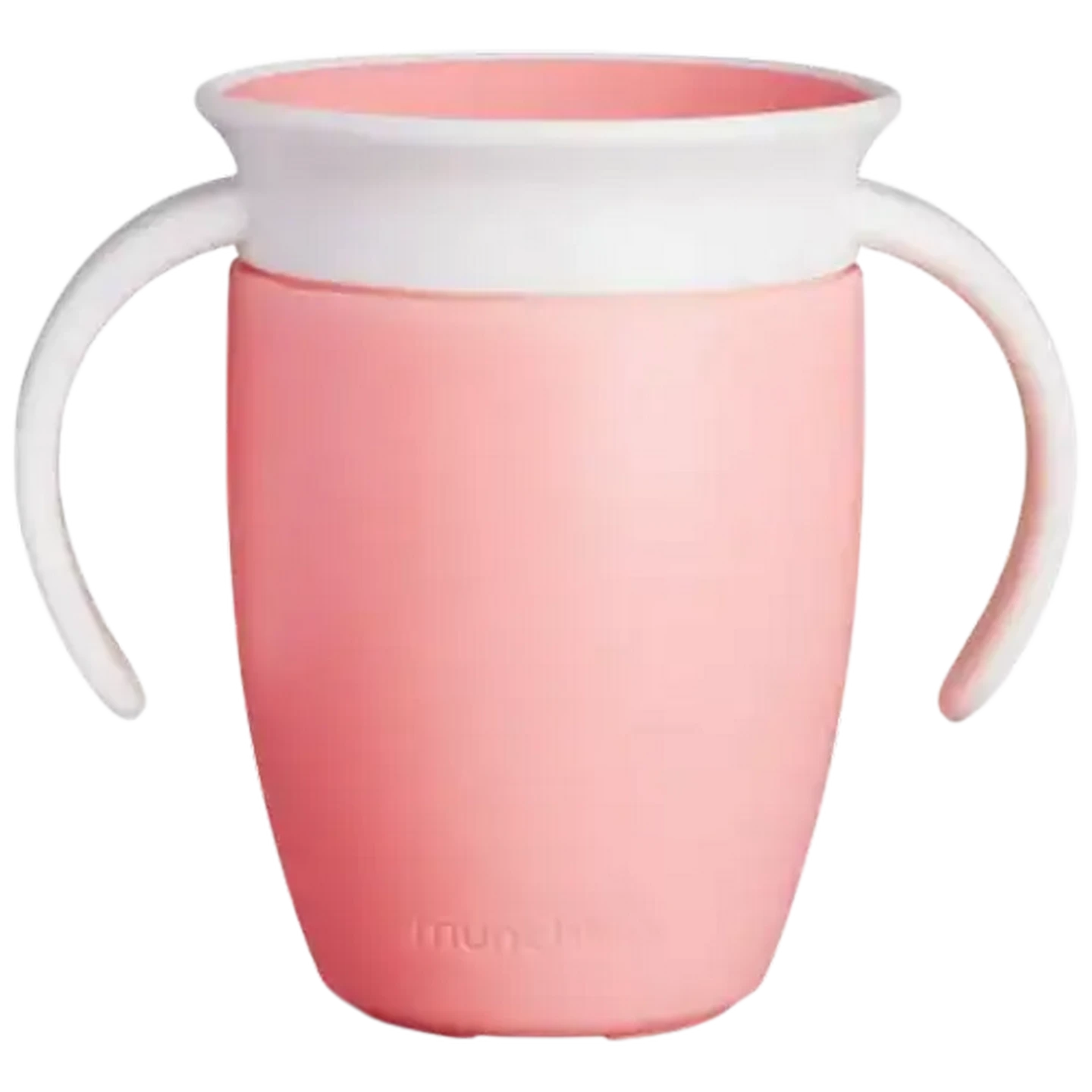 Image of Munchkin Miracle Pink Spill-Proof Trainer Cup 6 Months + 207ml (Colour May Vary)