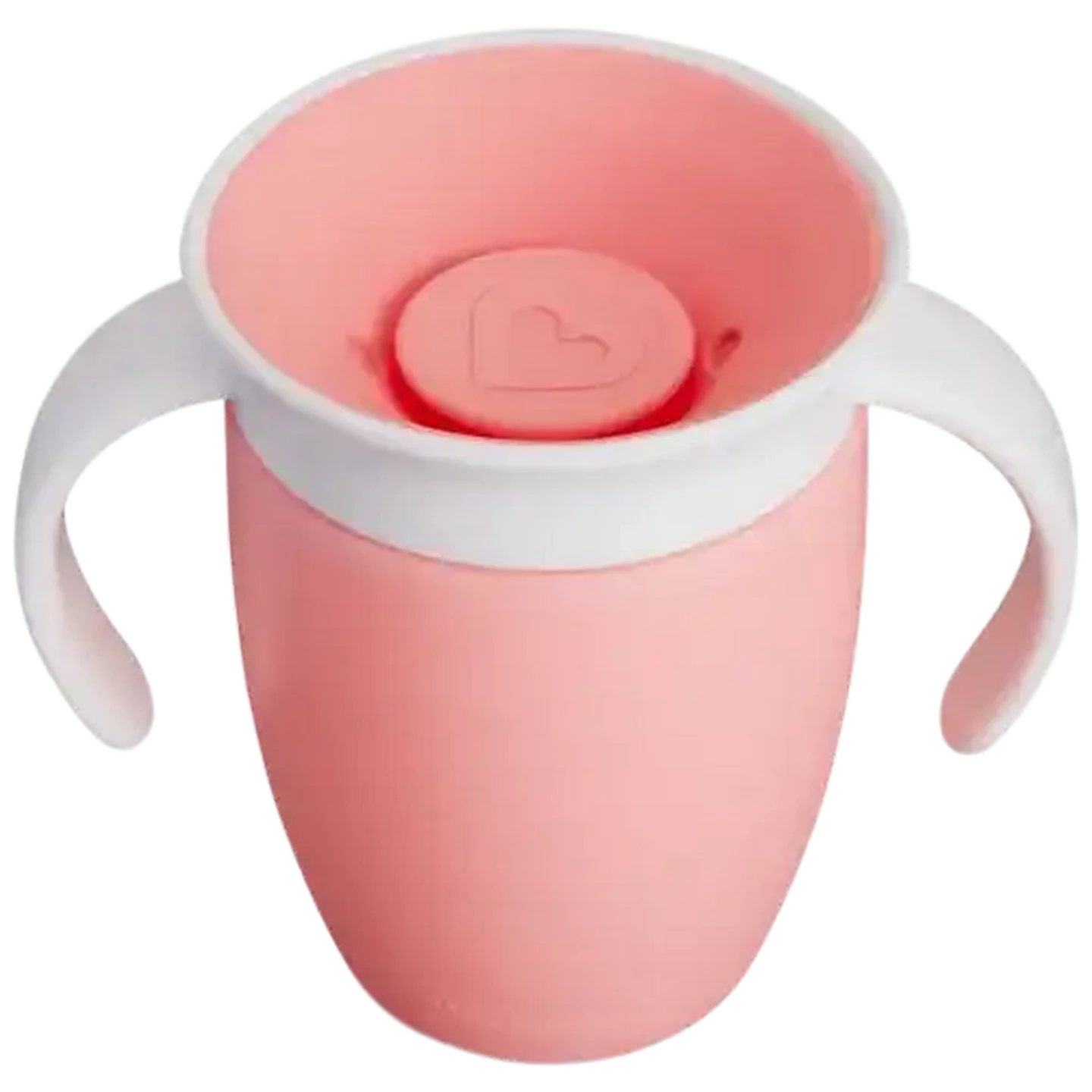 Image of Munchkin Miracle Pink Spill-Proof Trainer Cup 6 Months + 207ml (Colour May Vary)