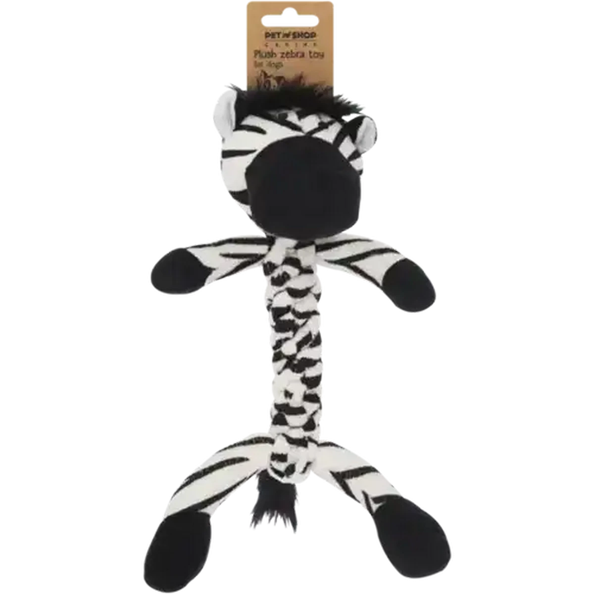 Checkers Sixty60 | Petshop Black & White Zebra Plush Dog Toy