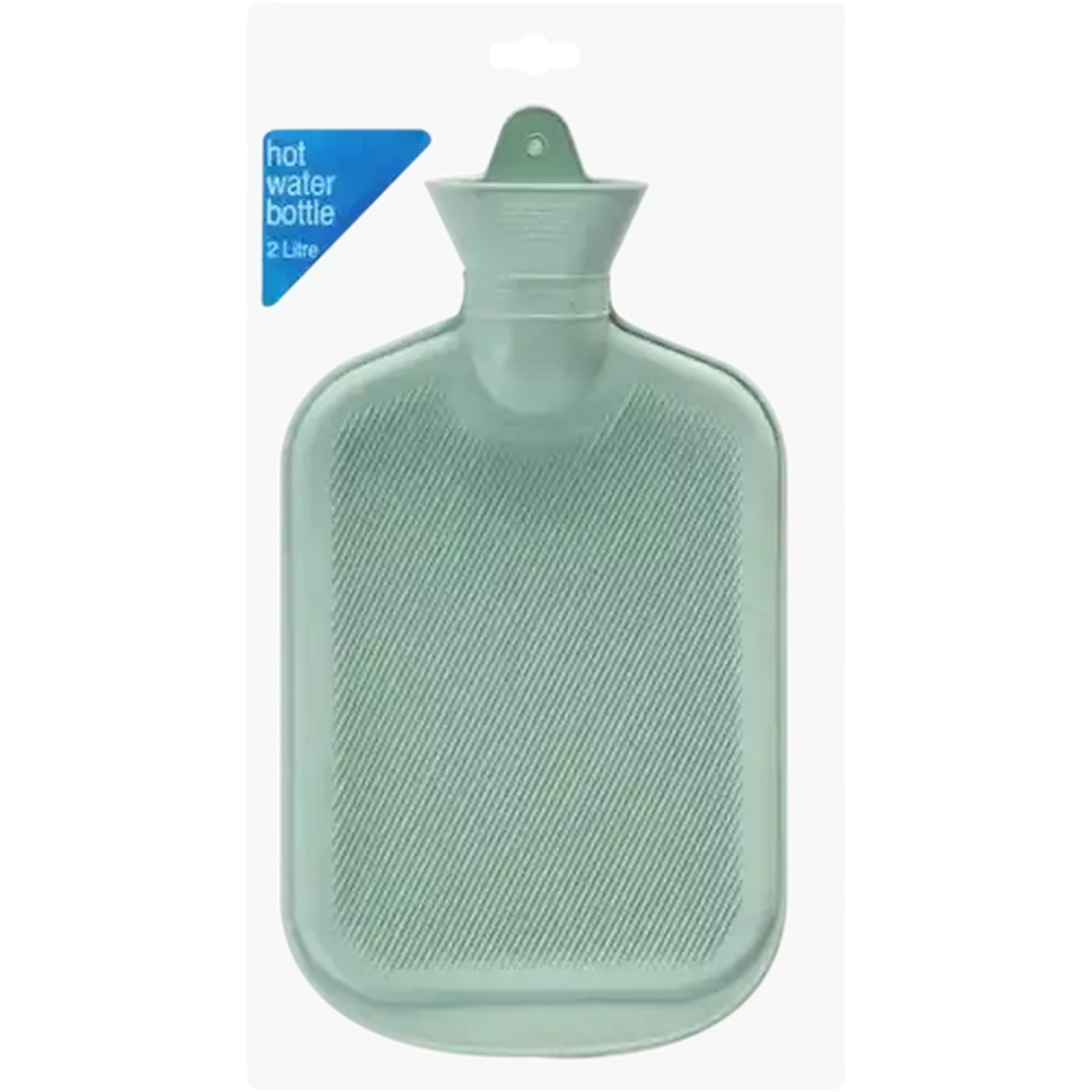 Image of Blue Rubber Hot Water Bottle 2L