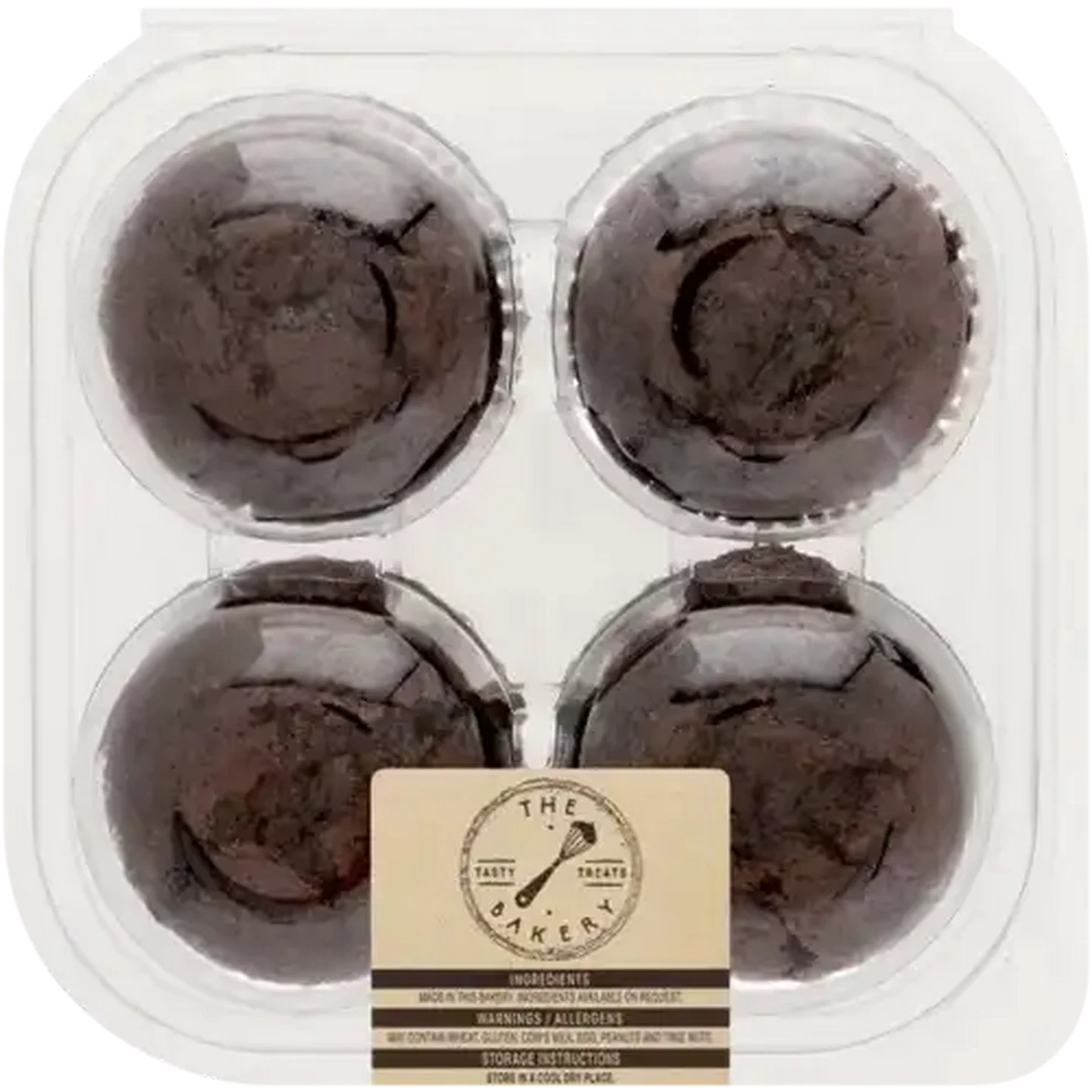 Image of The Bakery Chocolate Chip Muffins 4 Pack