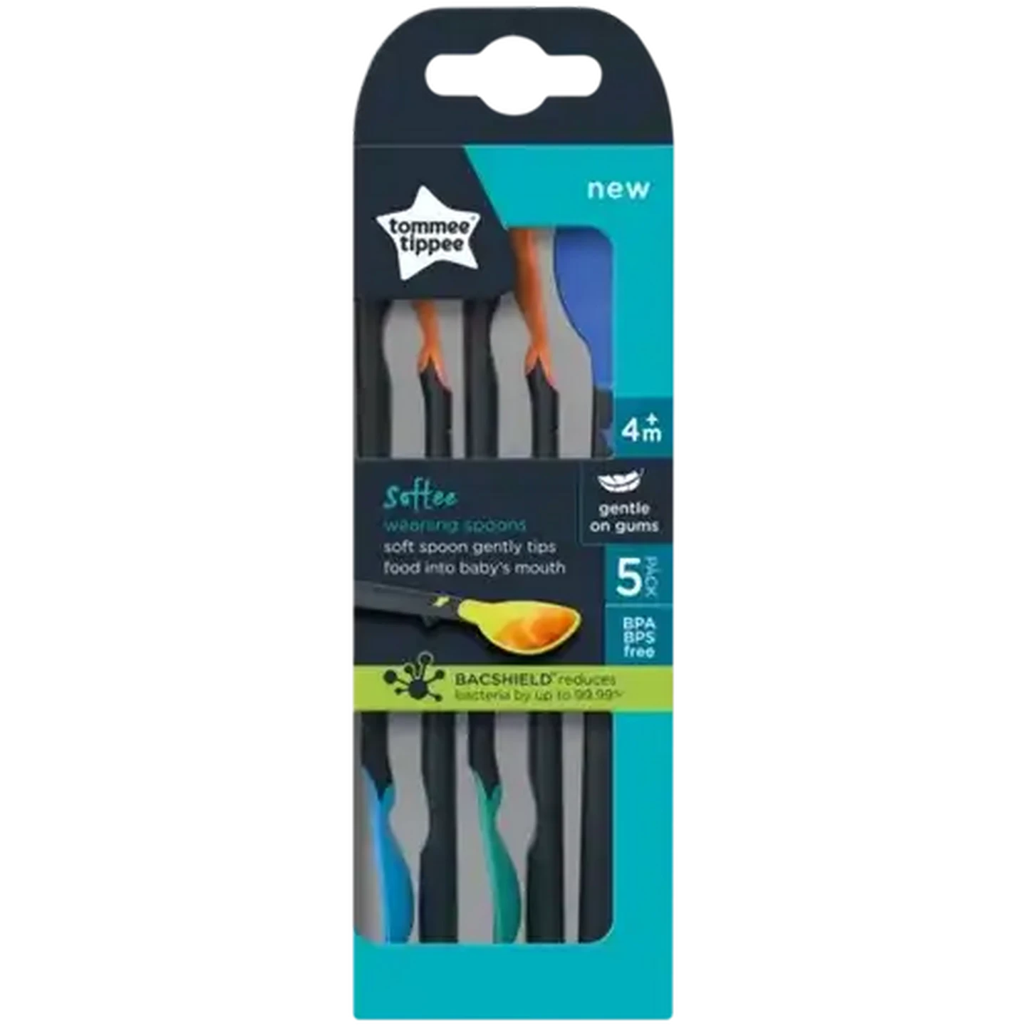 Image of Tommee Tippee Softee Weaning Spoons 5-Pack