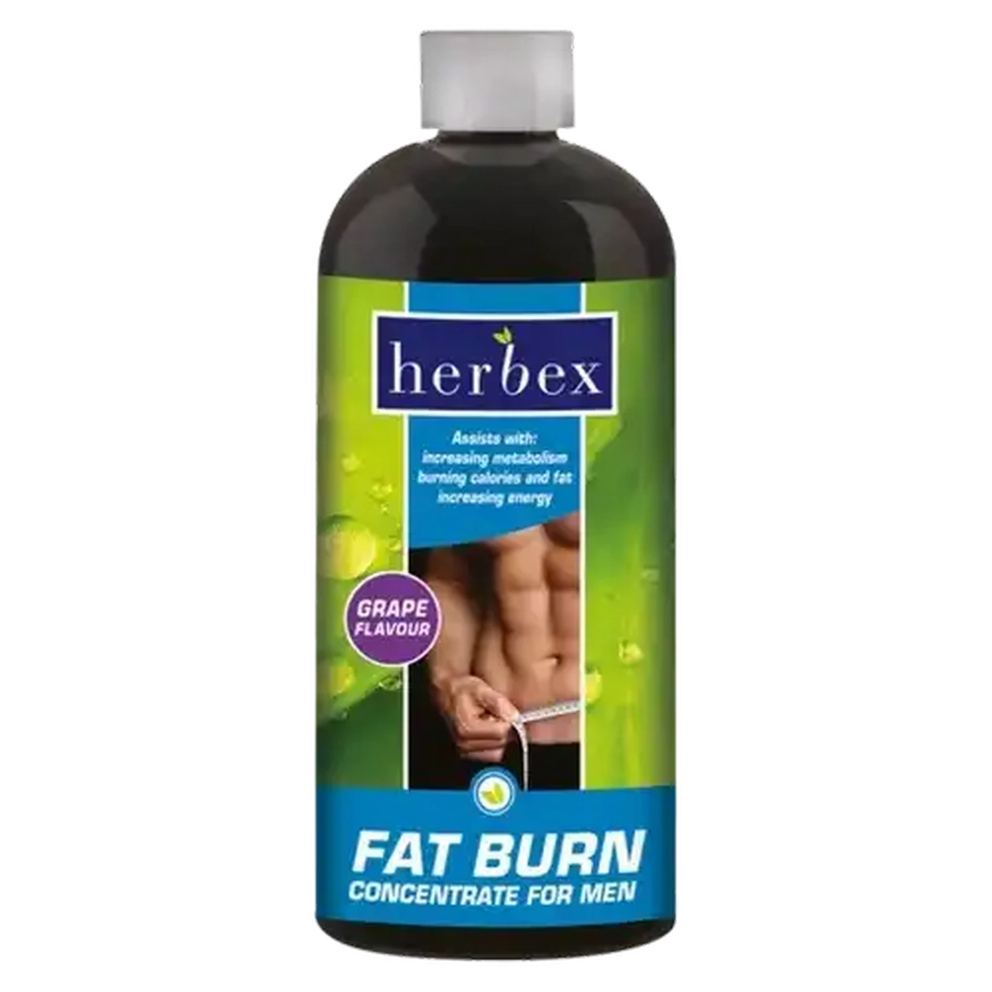 Image of Herbex Grape Flavoured Fat Burn Concentrate For Men 400ml