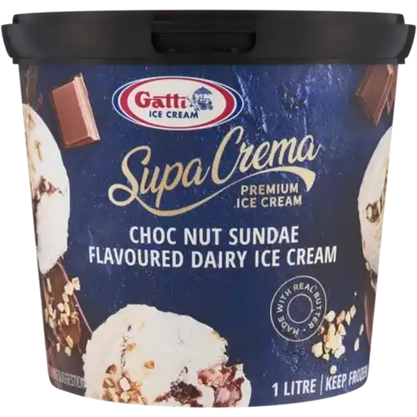 nico　クリーム Checkers Sixty60 | Gatti Ice Cream Supa Crema Choc Nut Sundae