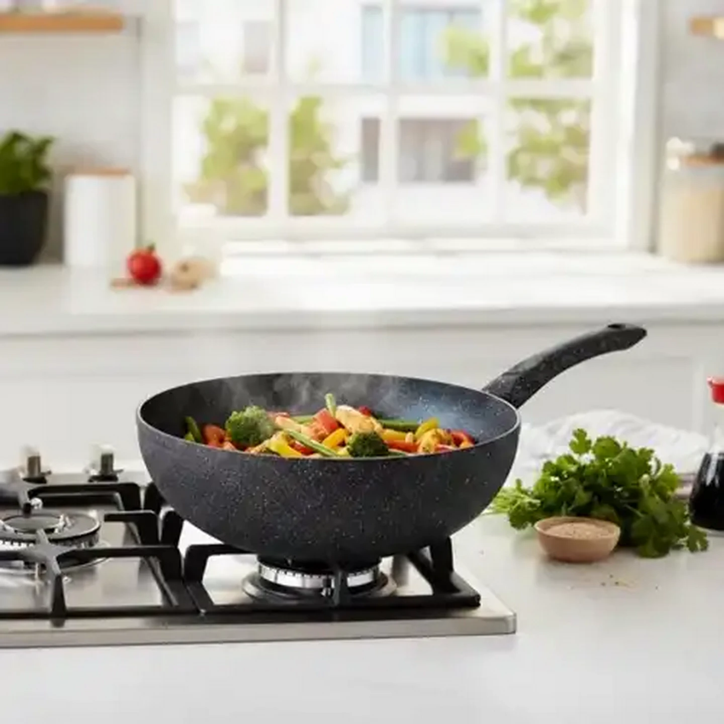 Checkers Sixty60 | Flonal Pietra Lavica Magmatech Aluminium Wok 30cm