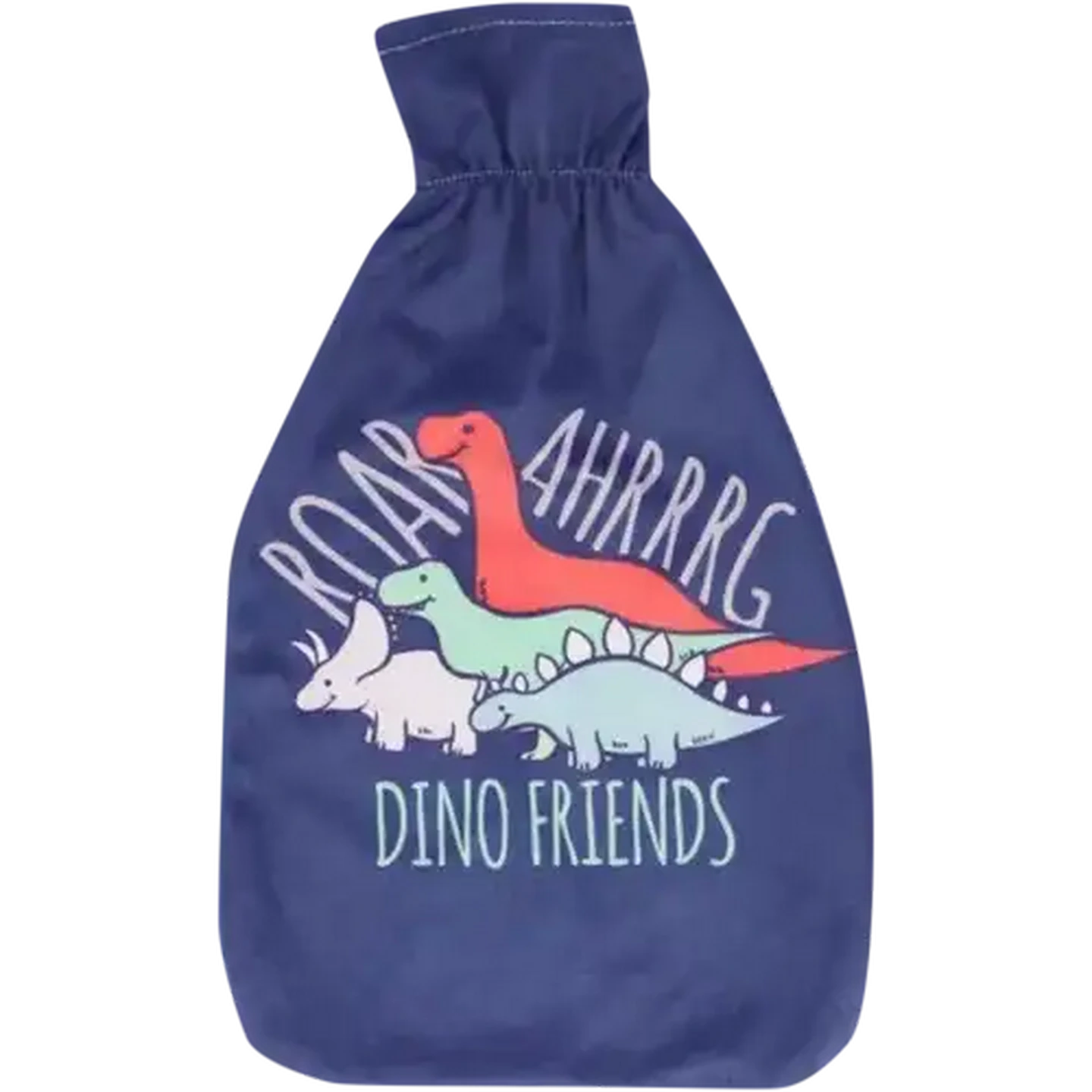 Image of Hot Water Bottle With Dino Fleece Cover 2L