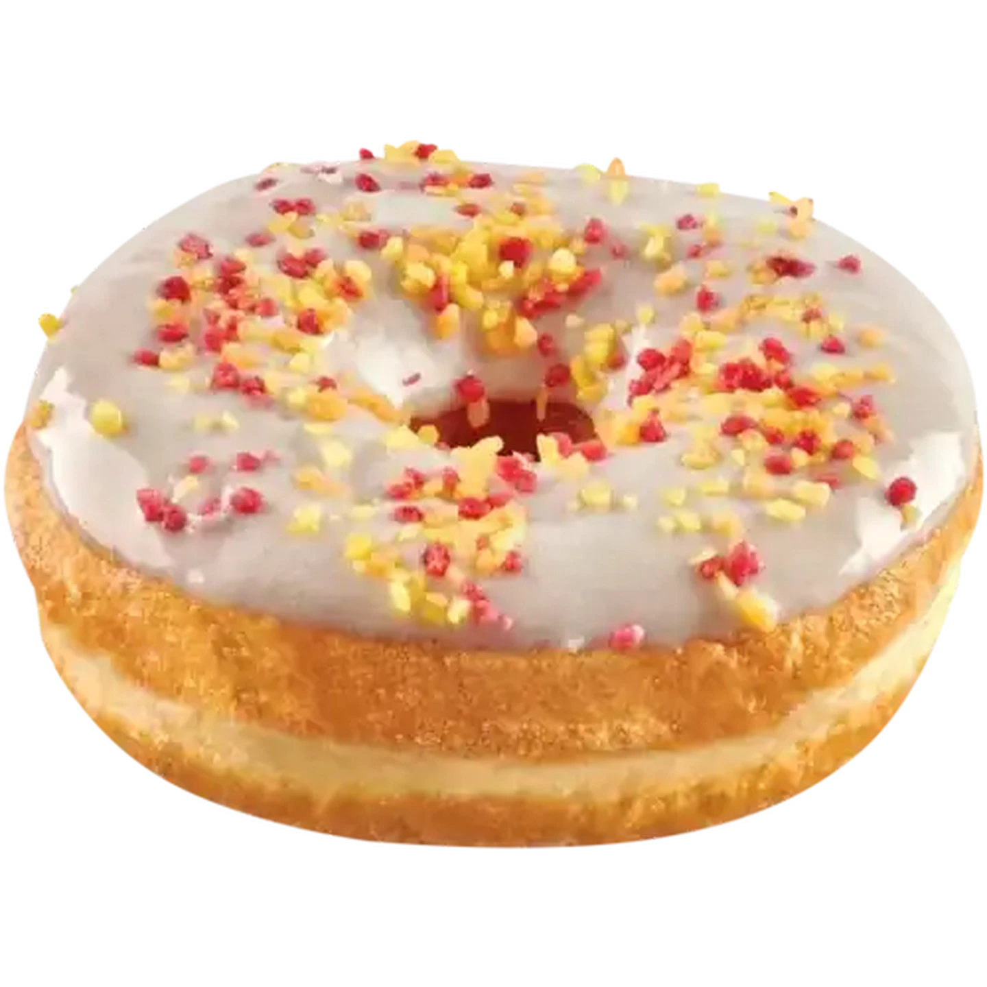 Image of Glazed Ring Doughnut With Sprinkles