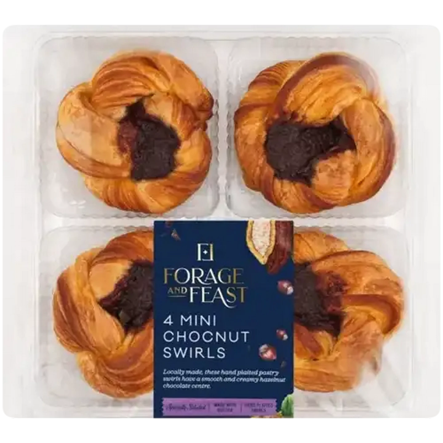 Image of Forage And Feast Mini Chocnut Swirls 4 Pack