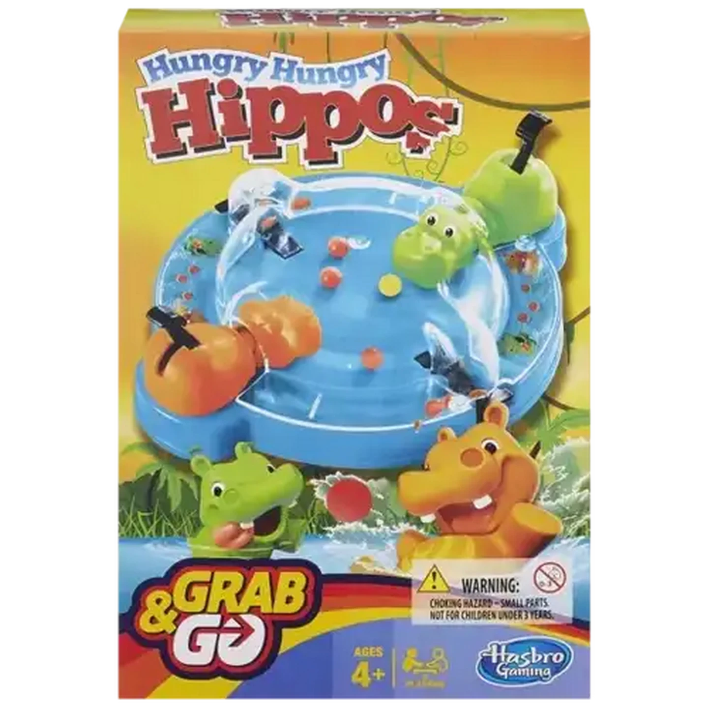 Image of Hasbro Gaming Grab & Go Hungry Hungry Hippos