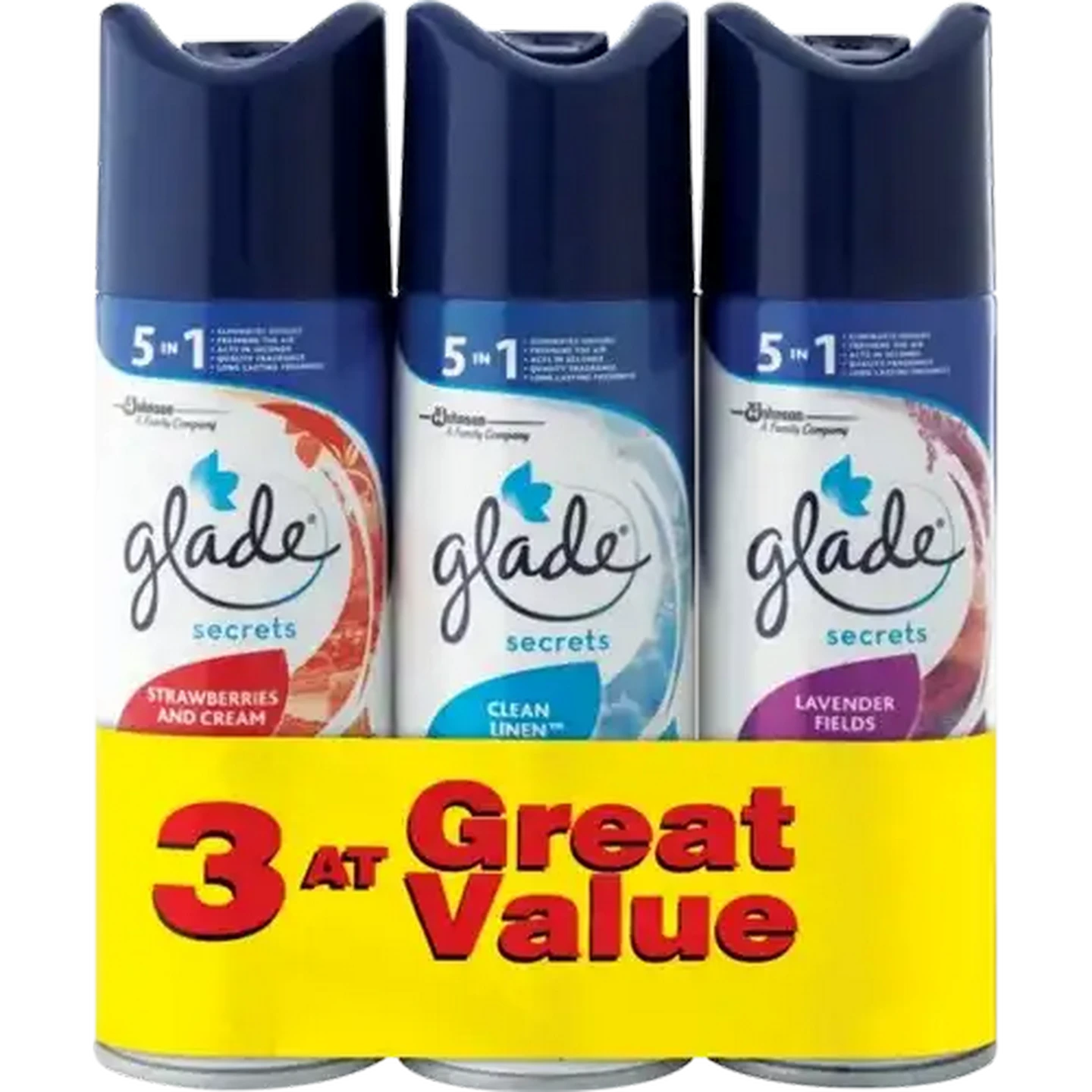 Image of Glade Secrets Assorted Air Fresheners 3 x 180ml