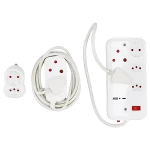 Shoprite ZA | SCE Adapter Extension Cord and Multiplug Kit Starter
