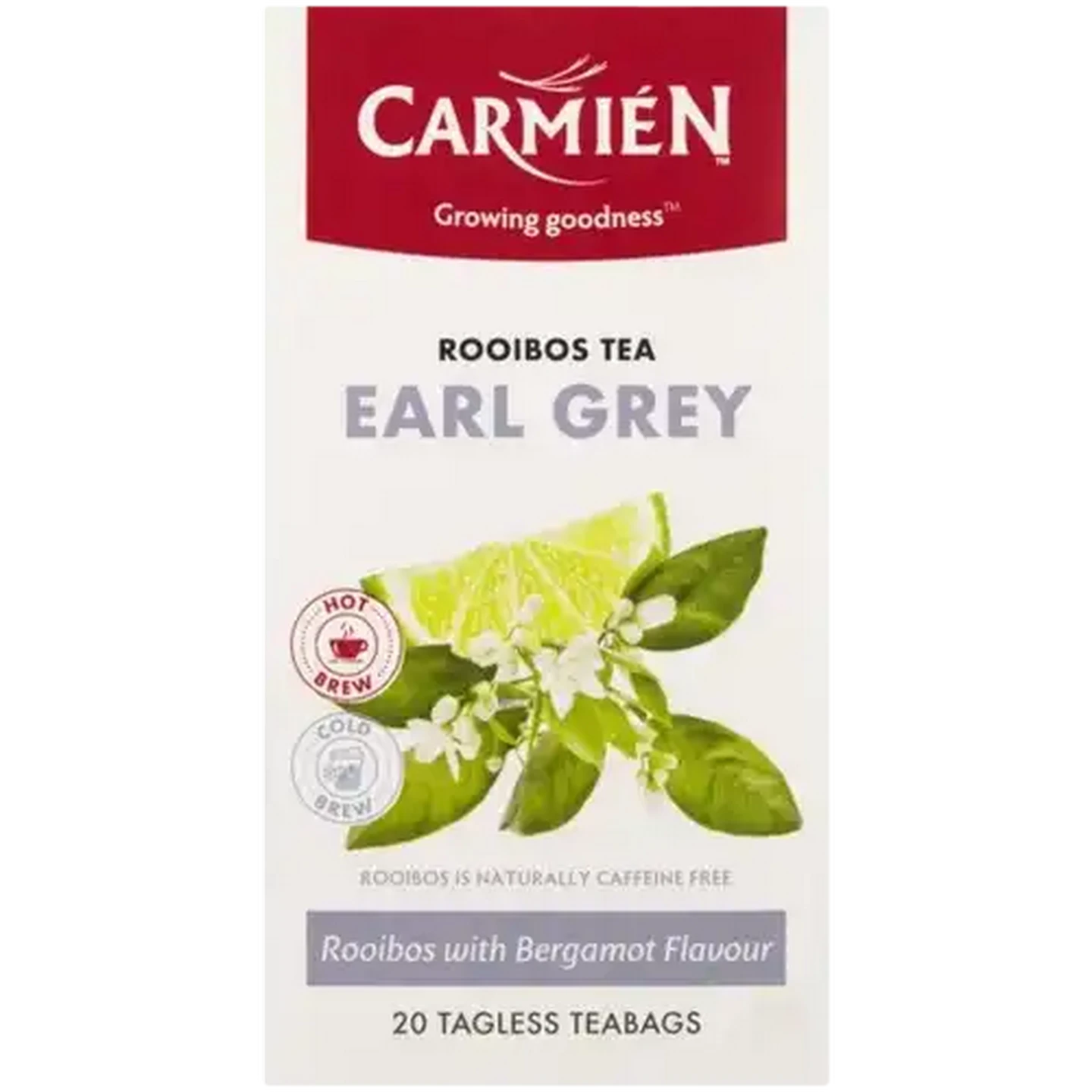 Image of Carmién Earl Grey Citrus Rooibos Teabags 20 Pack