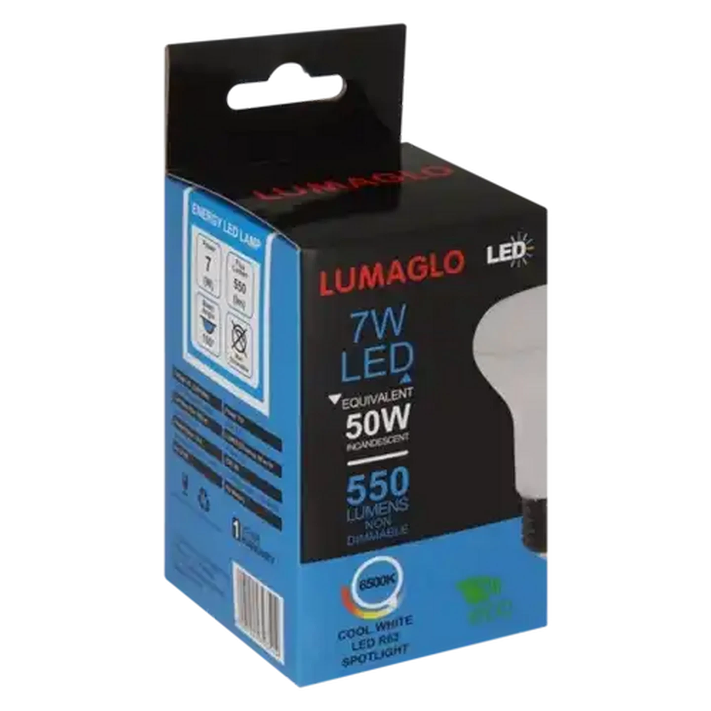 Image of Lumaglo Cool White R63 Edison Screw 7W LED Screw-in Globe