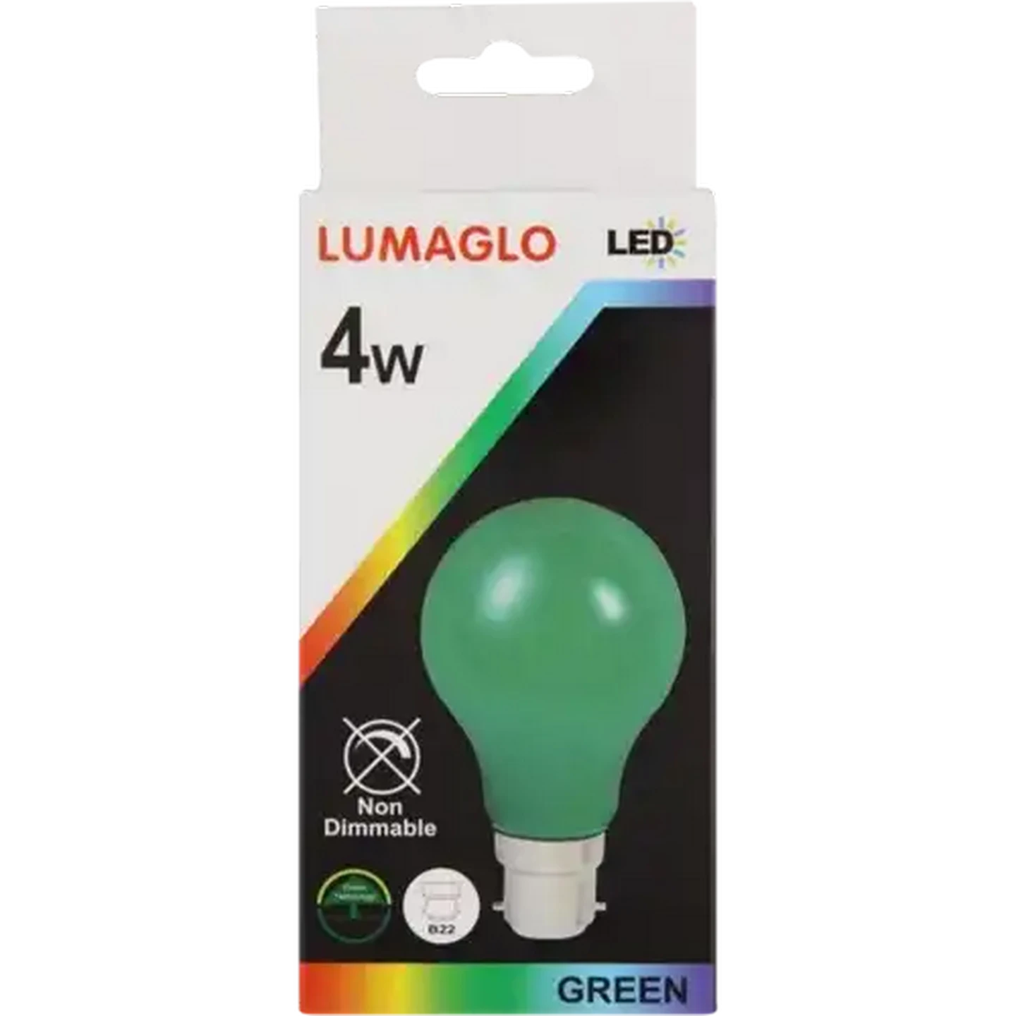 Image of Lumaglo Green LED Bayonet Globe 4W
