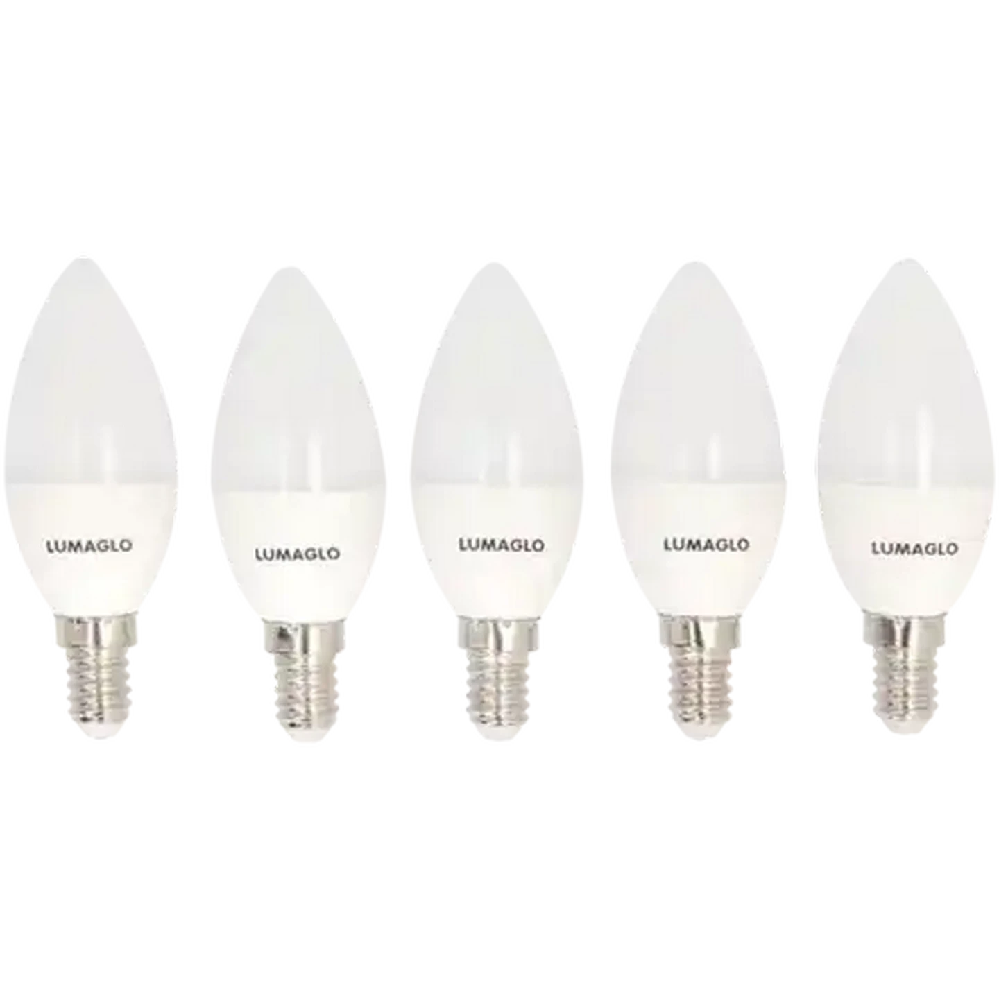 Image of Lumaglo Cool White C35/E27 Candle Light LED Screw-in Globe 5W 5 Pack