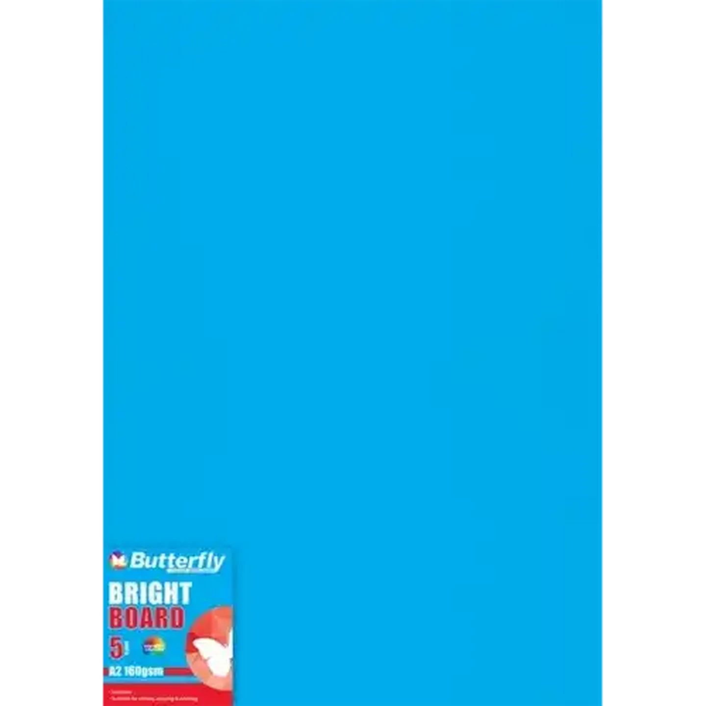Image of Butterfly A2 Bright Blue Boards 5-Pack
