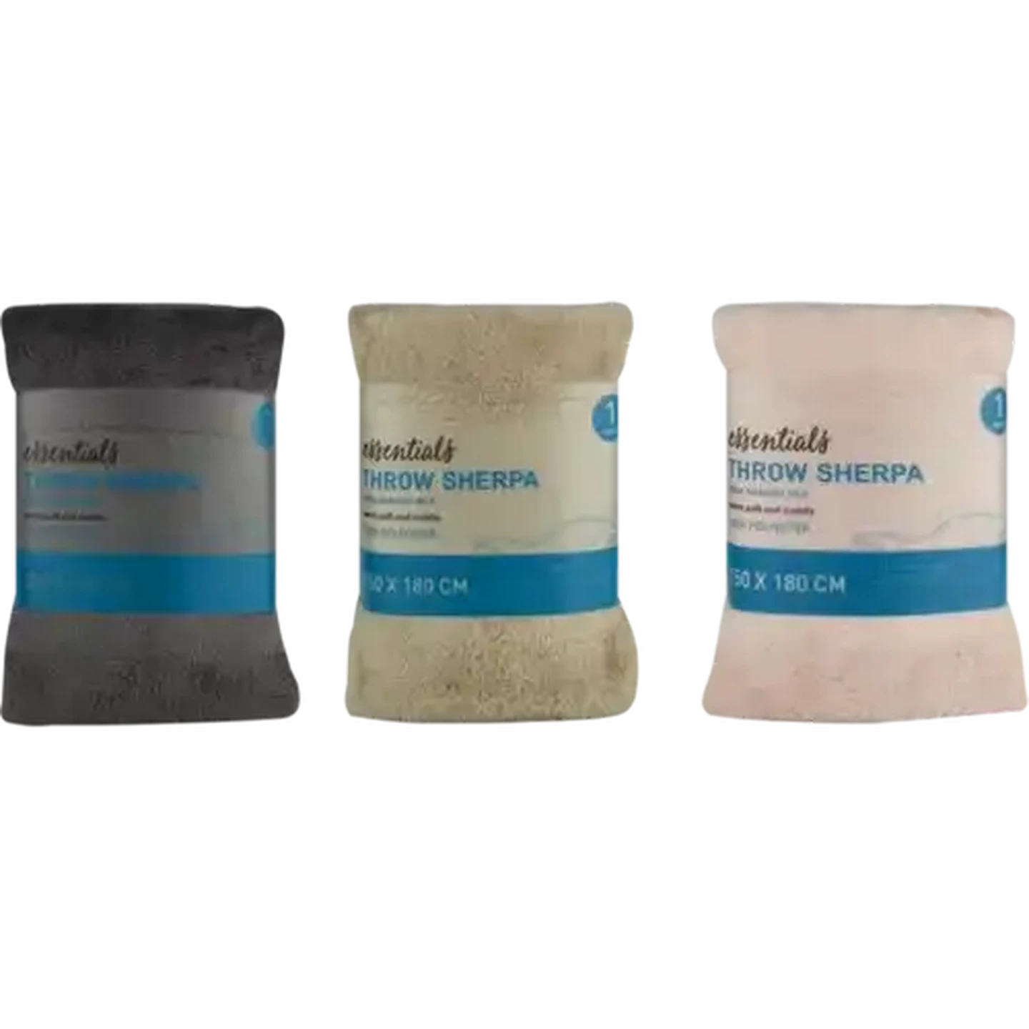 Image of Essentials Teddy Fur Throw 150 x 180cm (Colour May Vary)