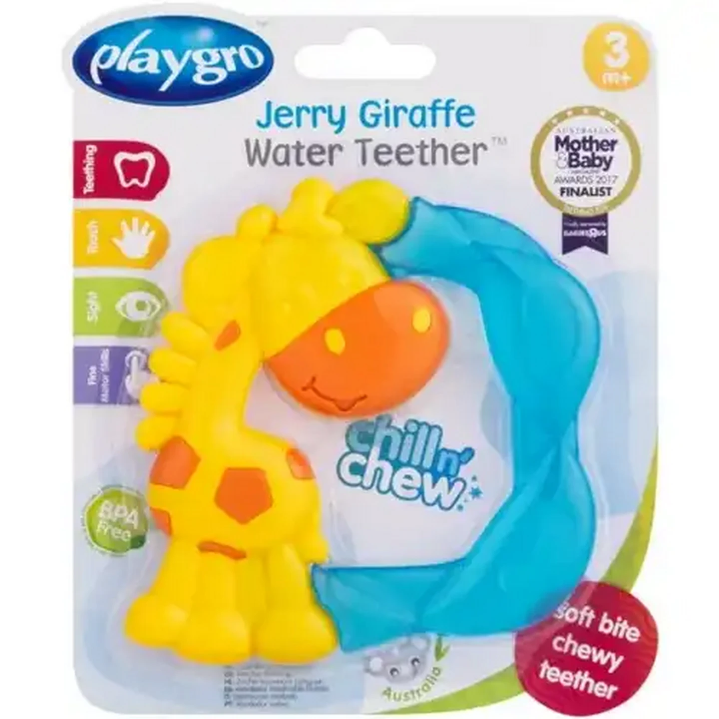 Image of Playgro Jerry Giraffe Water Teether 3 Months +