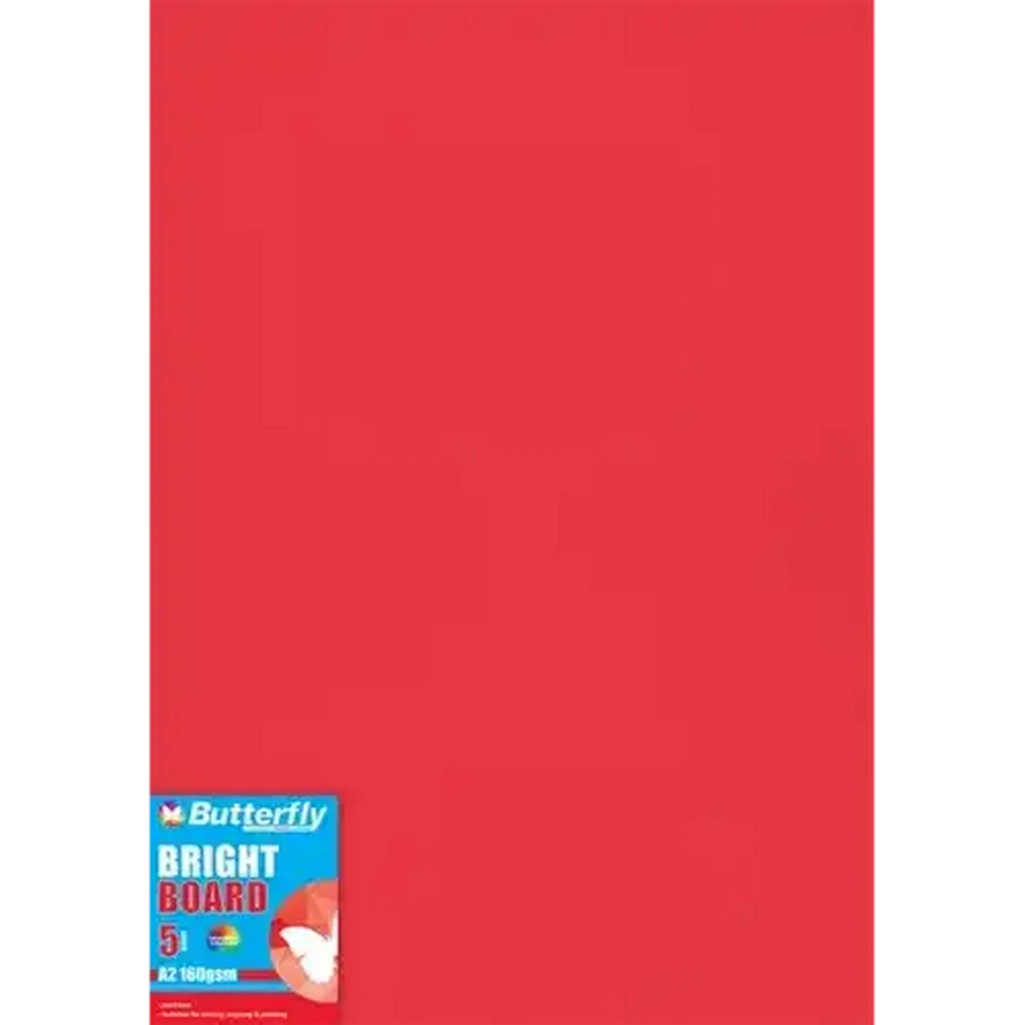 Image of Butterfly A2 Bright Red Boards 5-Pack