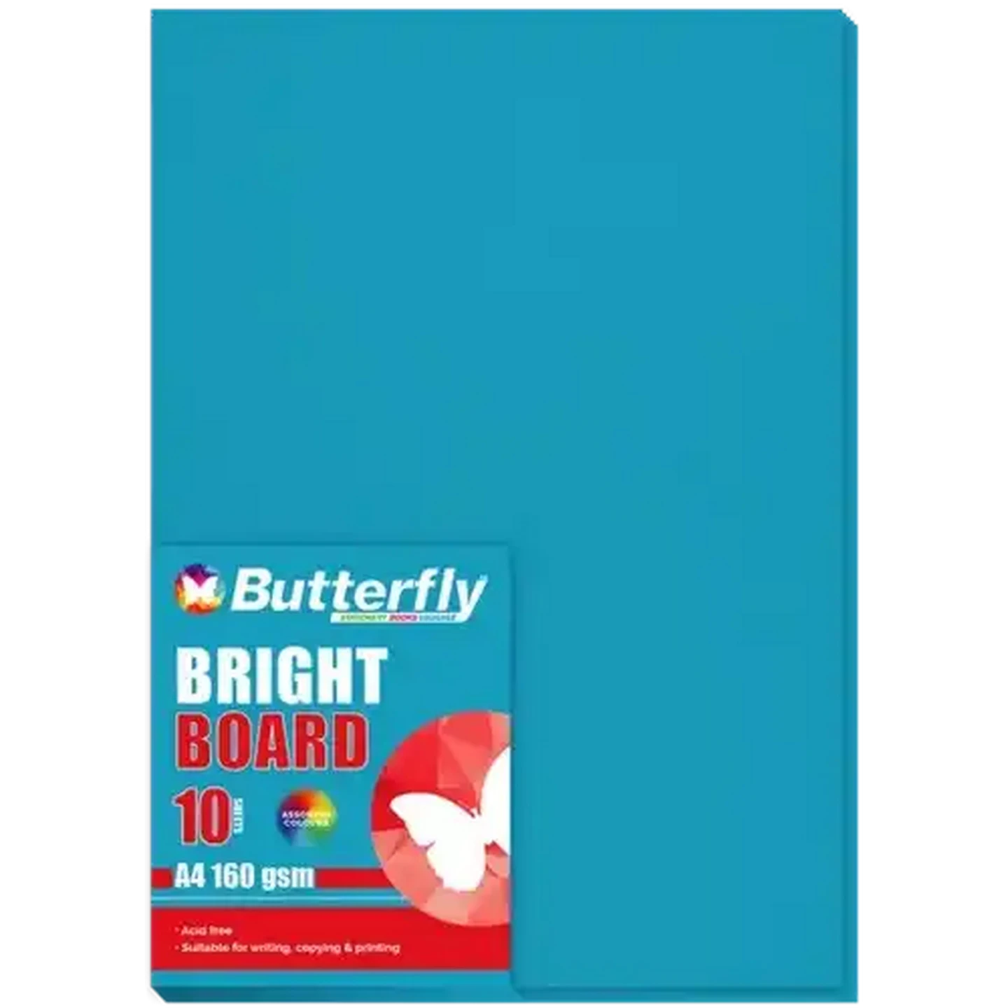 Image of Butterfly A4 Bright Blue Boards 10-Pack