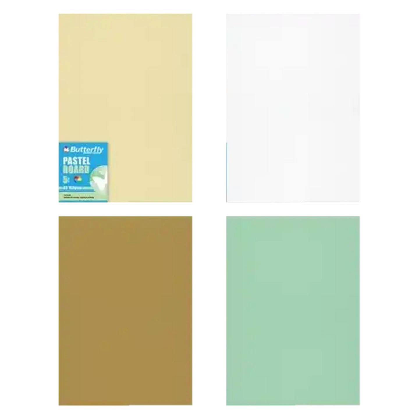 Image of Butterfly A3 Pastel Board 5-Packs (Colour May Vary)