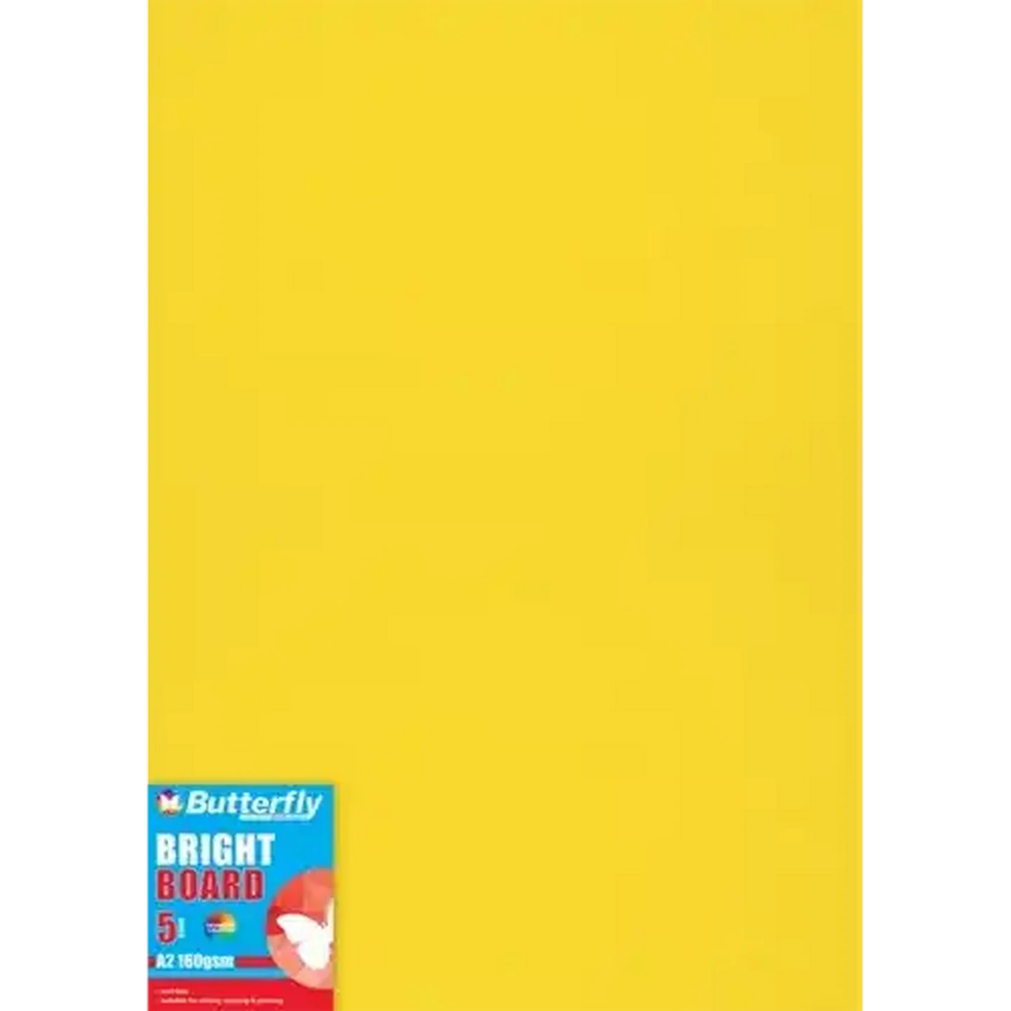 Image of Butterfly A2 Bright Yellow Boards 5-Pack