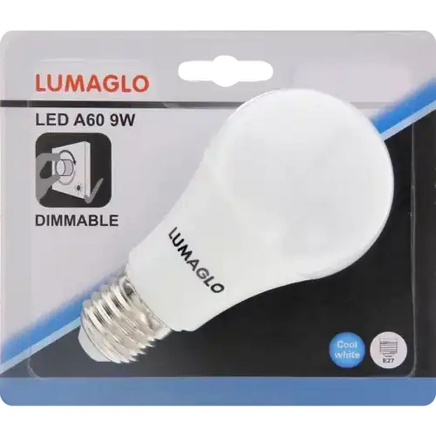Image of Lumaglo Cool White Dimmable LED Screw-in Globe 9W