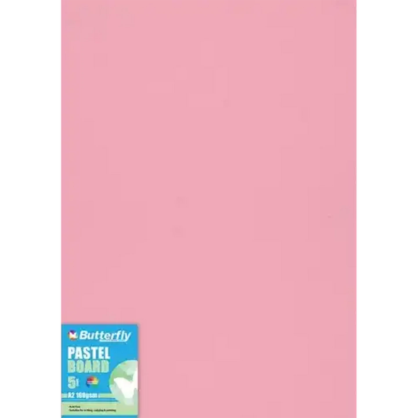 Image of Butterfly A2 Pastel Pink Boards 5-Pack