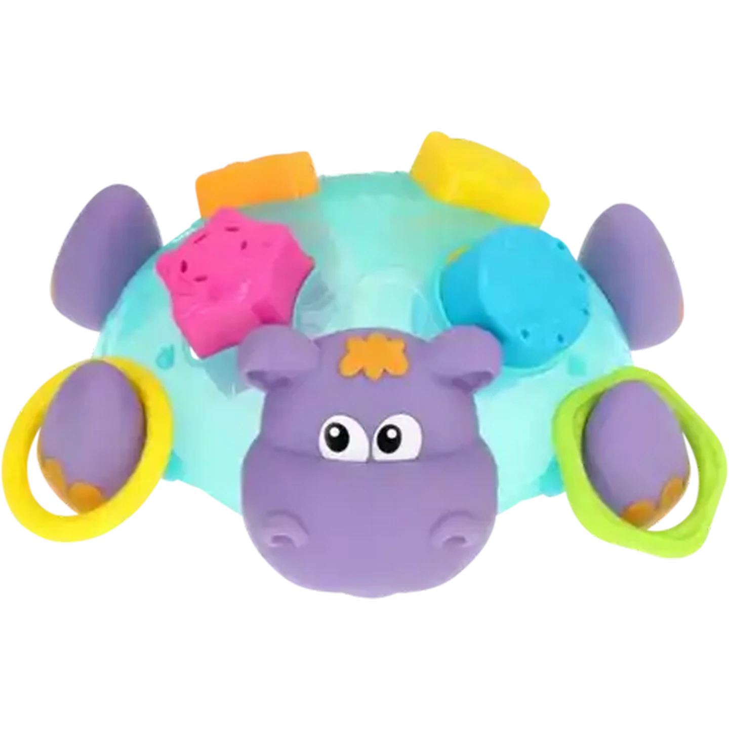 Image of Playgro Float Along Hippo Shape Sorter Set 7 Piece
