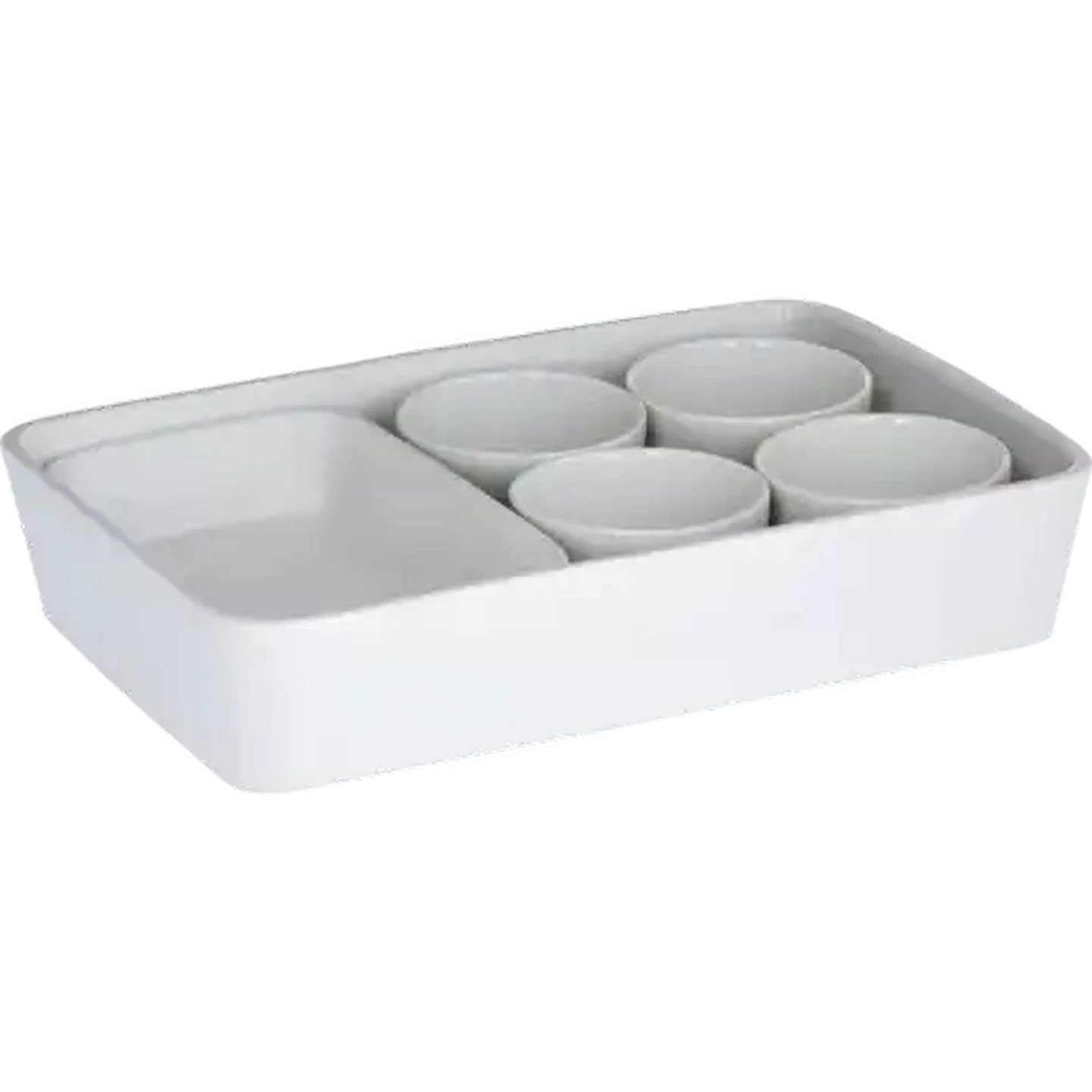 グラデーションホワイト スリーブ 6個セット Checkers Sixty60 | White Mayfair Ovenware Set 6-Piece