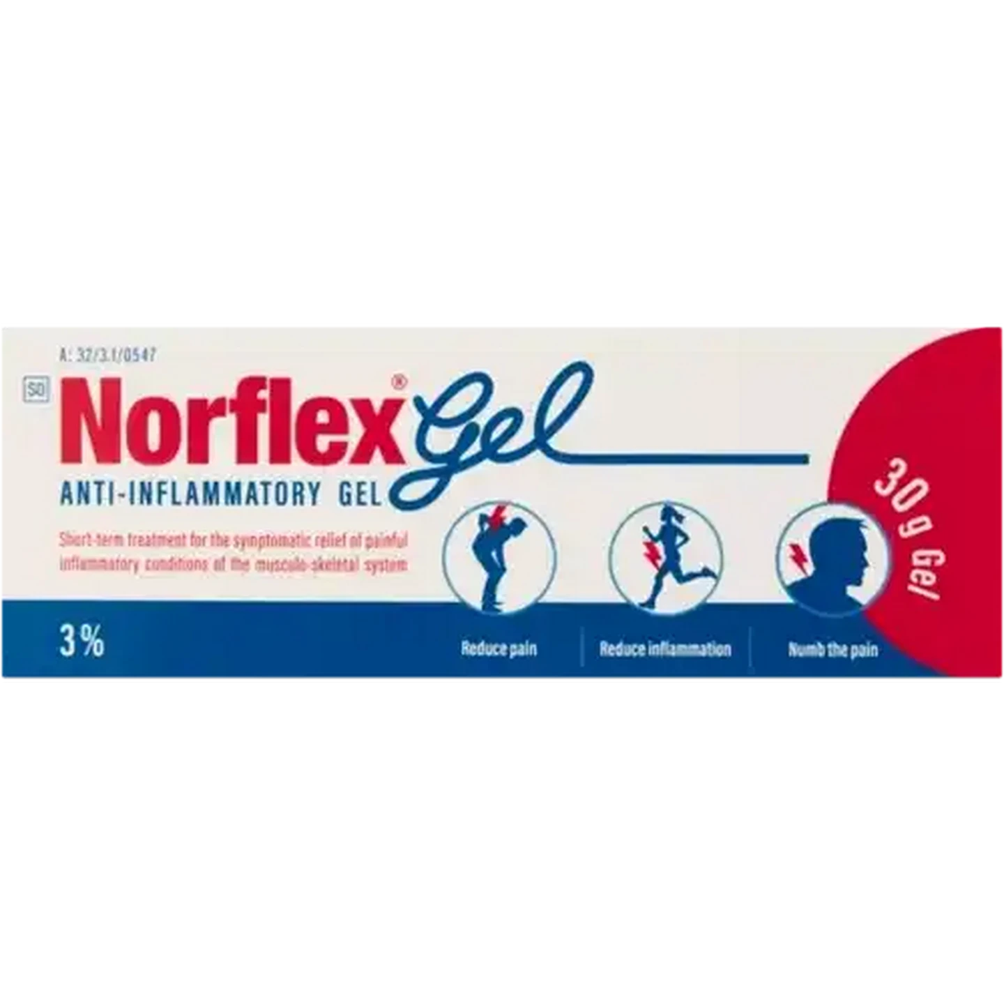 Image of Norflex Anti-Inflammatory Gel 30g