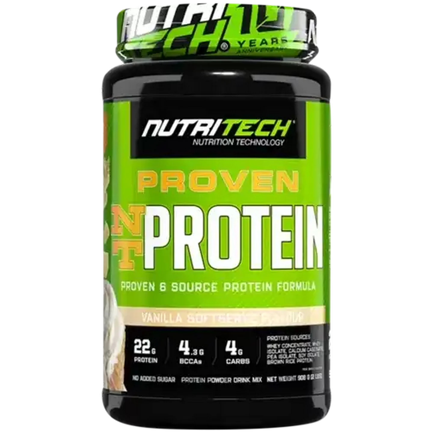 Image of NutriTech Vanilla Soft Serve Proven NT Protein Powder 908g