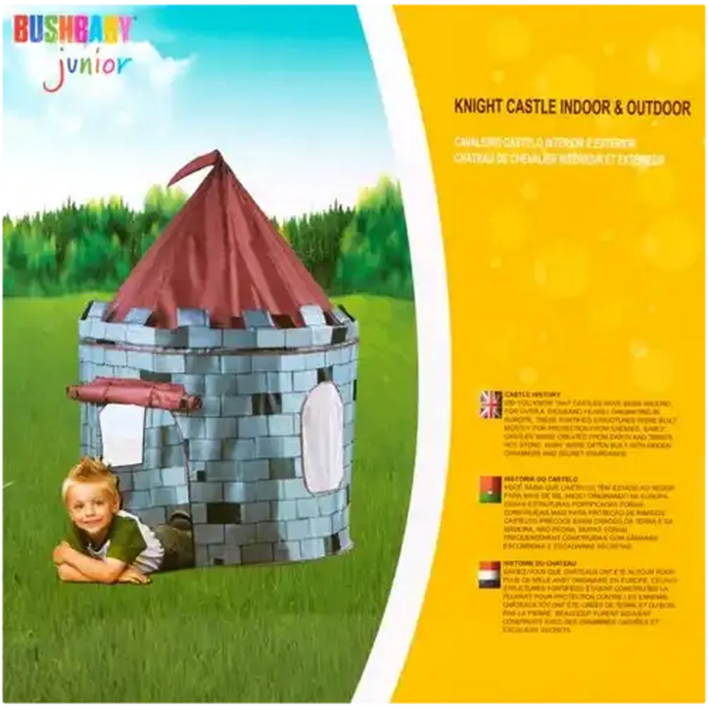 Image of Bush Baby Junior Knight's Castle Indoor & Outdoor Kids Tent