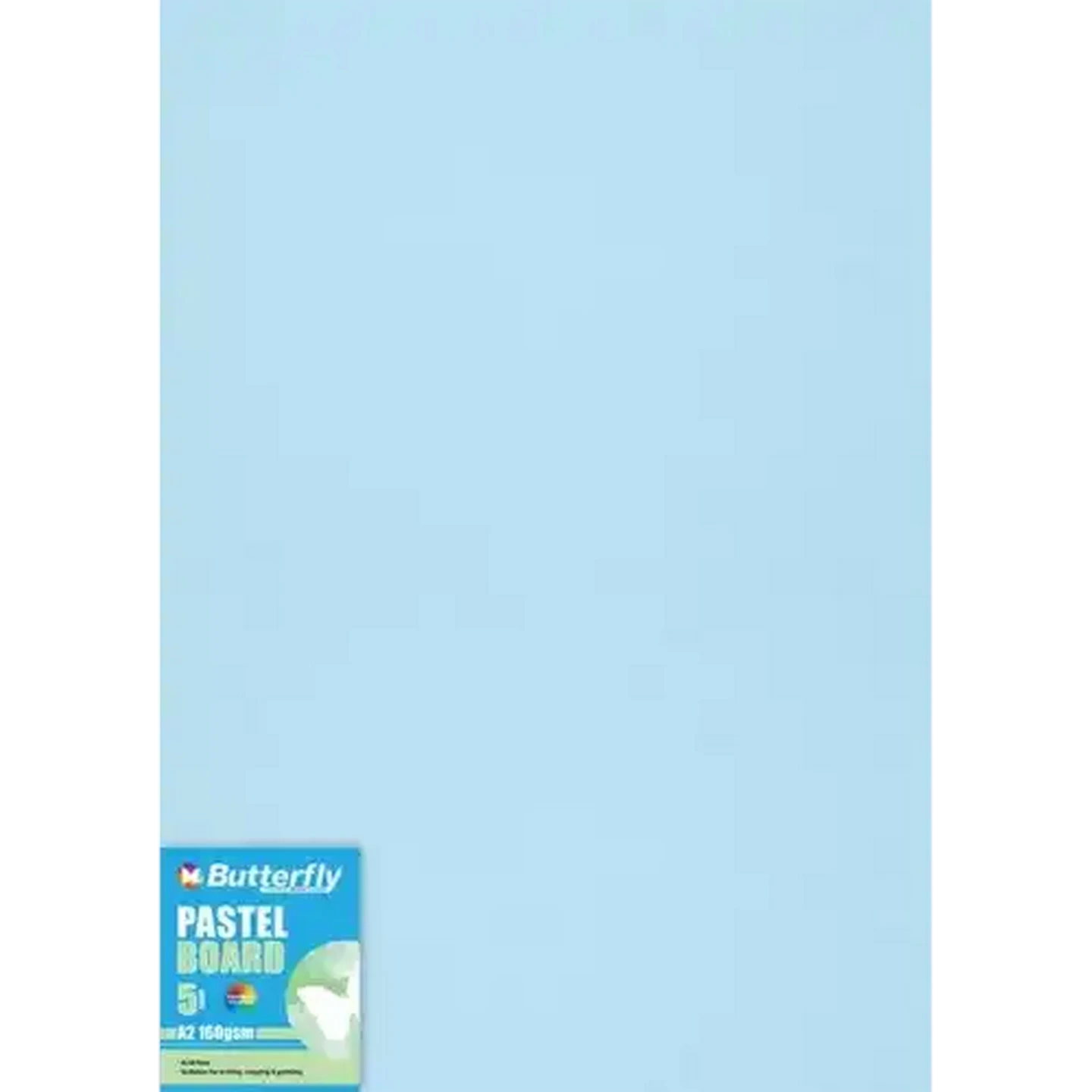 Image of Butterfly A2 Pastel Blue Boards 5-Pack